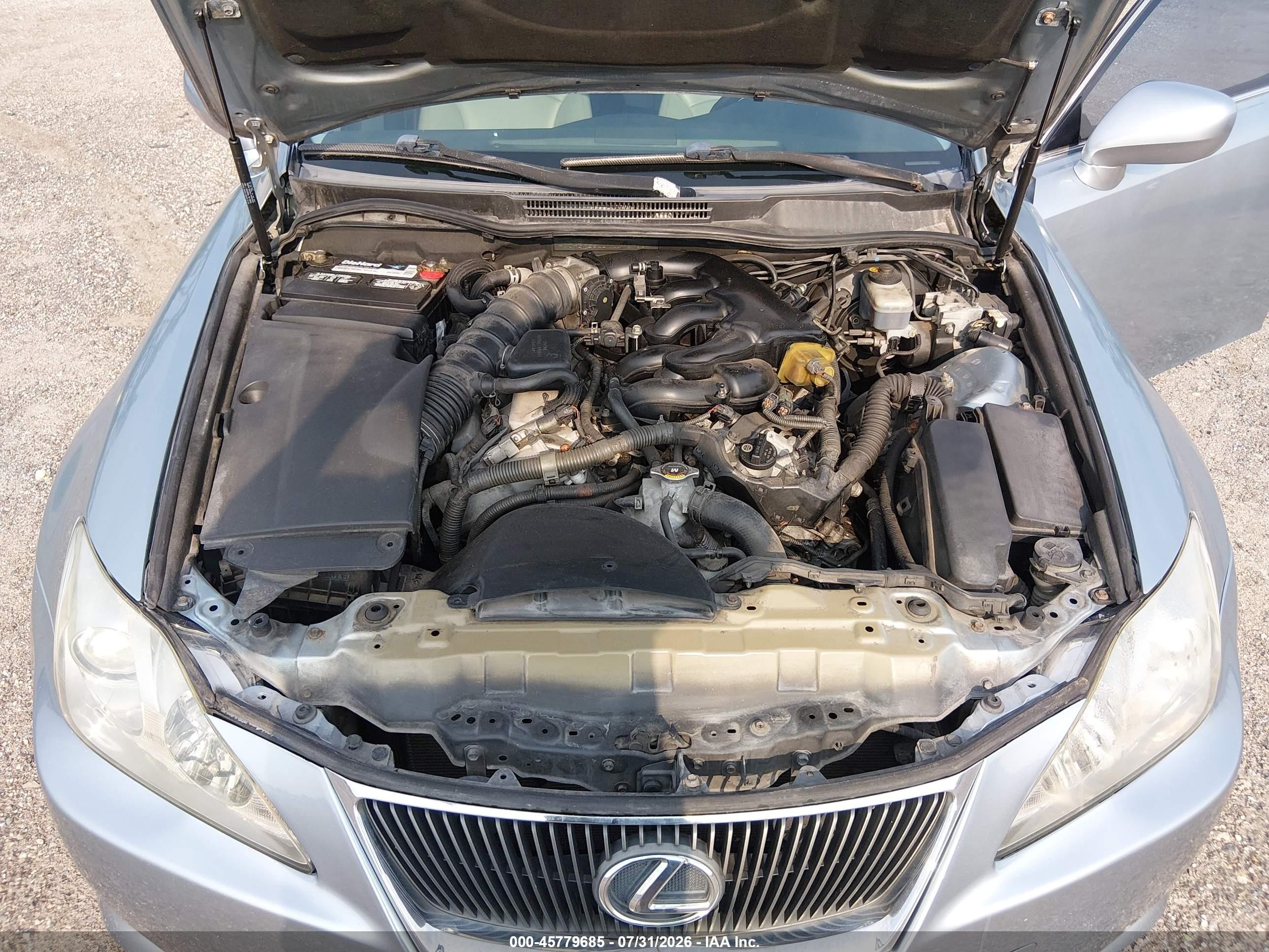 2008 Lexus Is 250   Light Blue vin: JTHBK262282078706