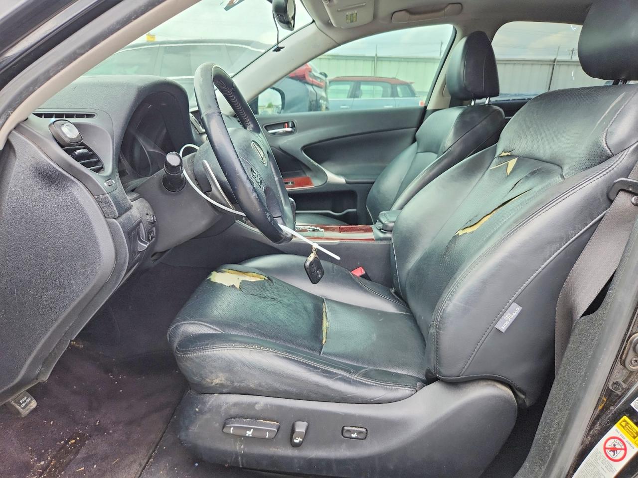2008 Lexus Is 250 Black vin: JTHBK262285077411