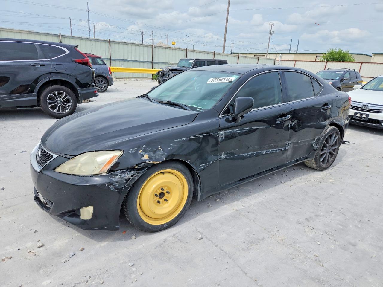 2008 Lexus Is 250 Black vin: JTHBK262285077411