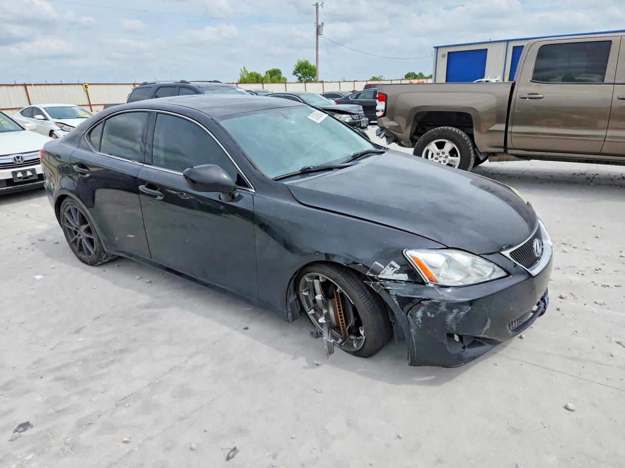 2008 Lexus Is 250 Black vin: JTHBK262285077411