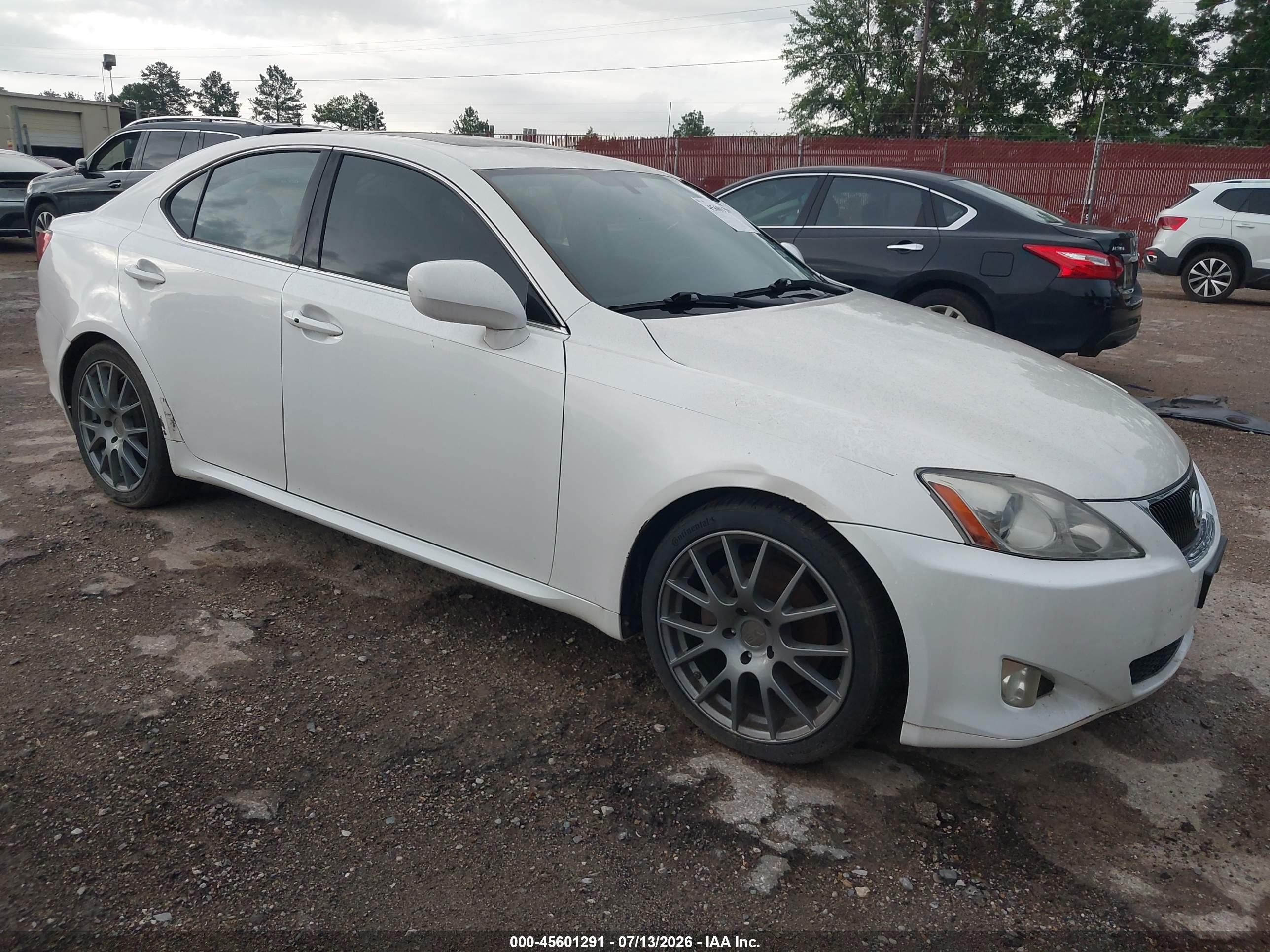 2008 Lexus Is 250   White vin: JTHBK262285084620