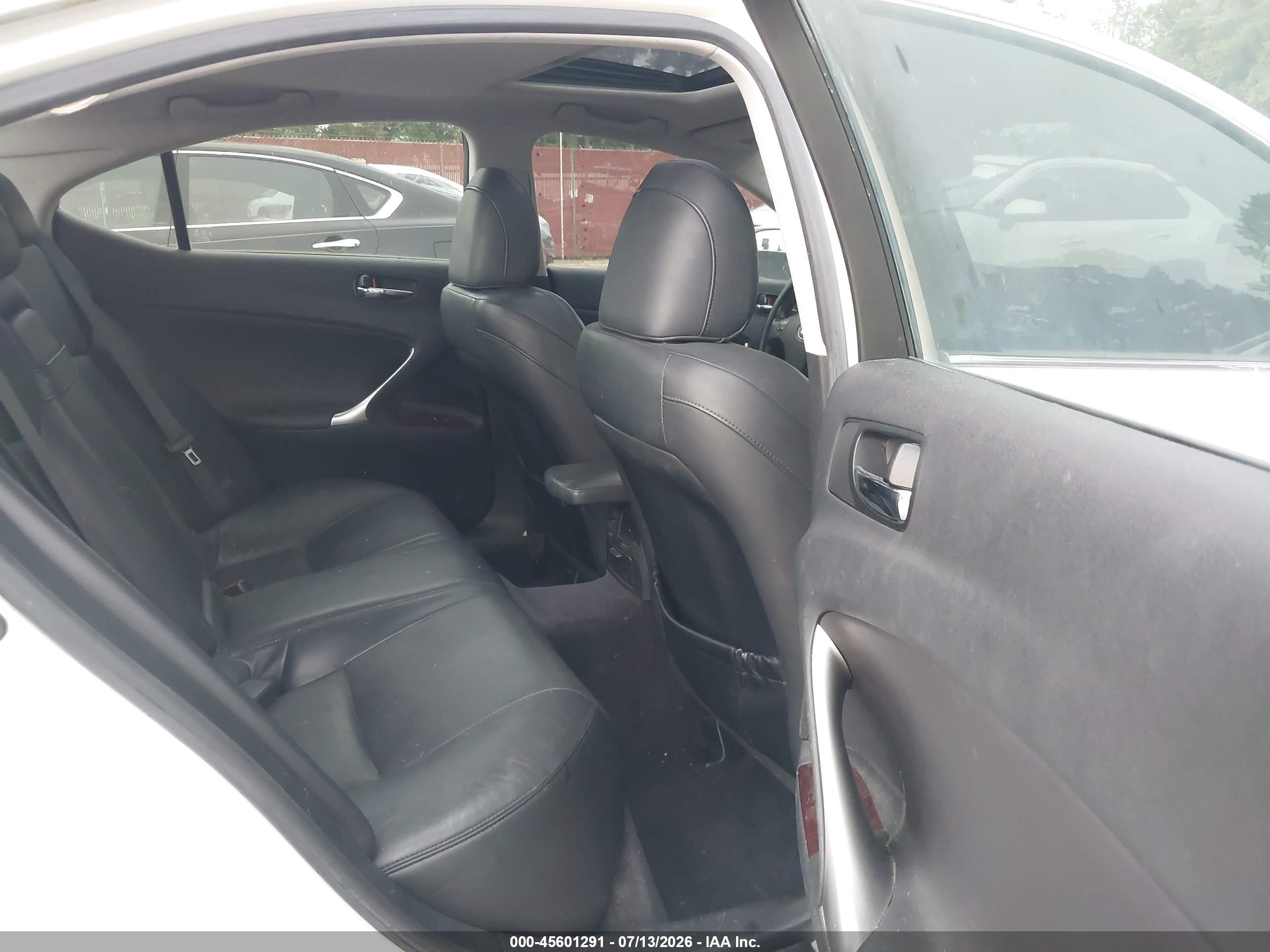 2008 Lexus Is 250   White vin: JTHBK262285084620