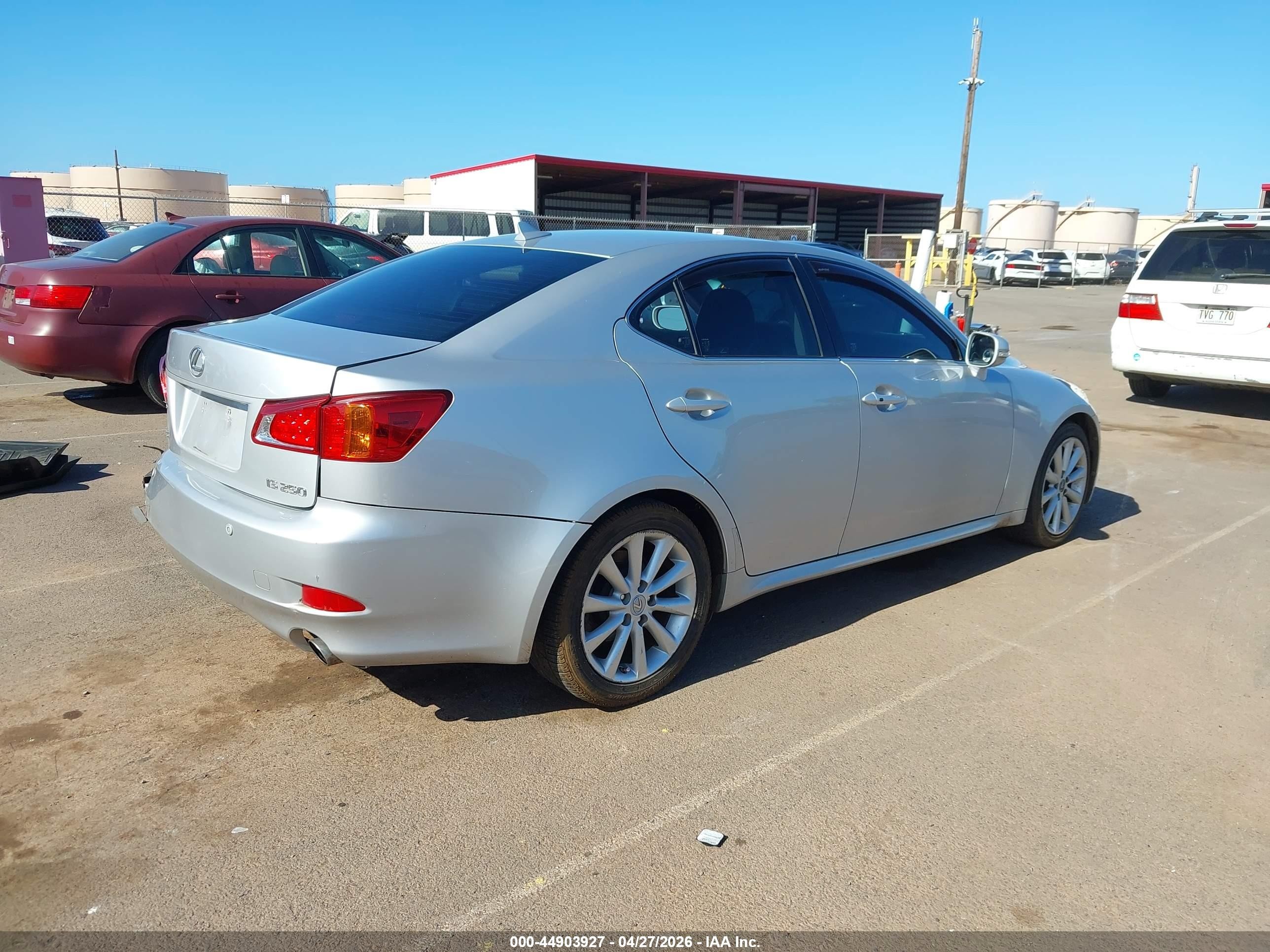 2009 Lexus Is 250 Silver vin: JTHBK262292083941