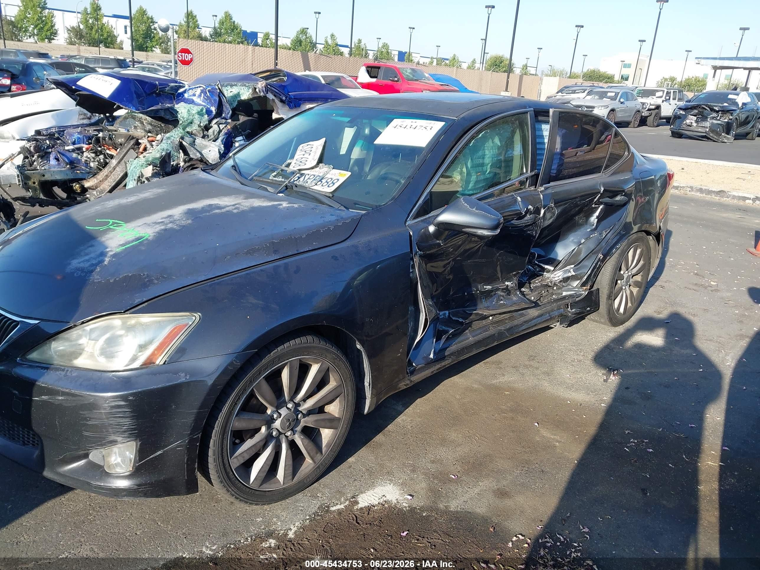 2009 Lexus Is 250   Gray vin: JTHBK262292084457