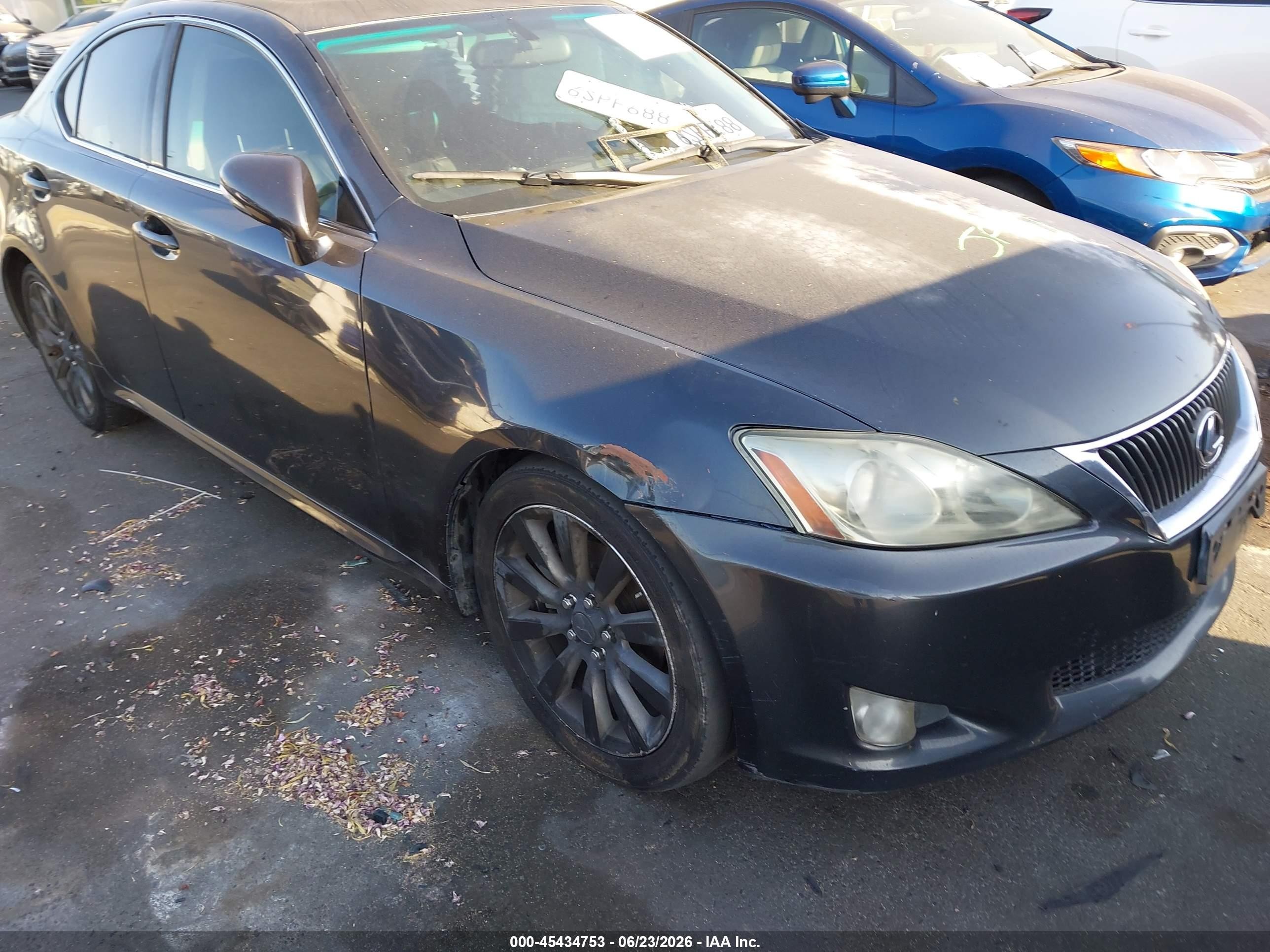 2009 Lexus Is 250   Gray vin: JTHBK262292084457