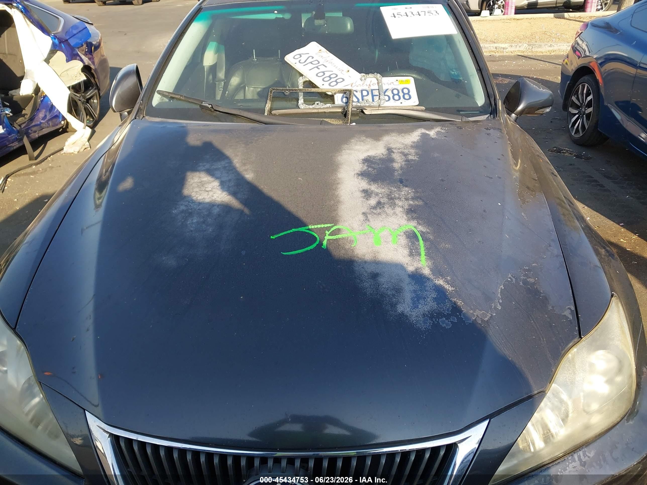 2009 Lexus Is 250   Gray vin: JTHBK262292084457