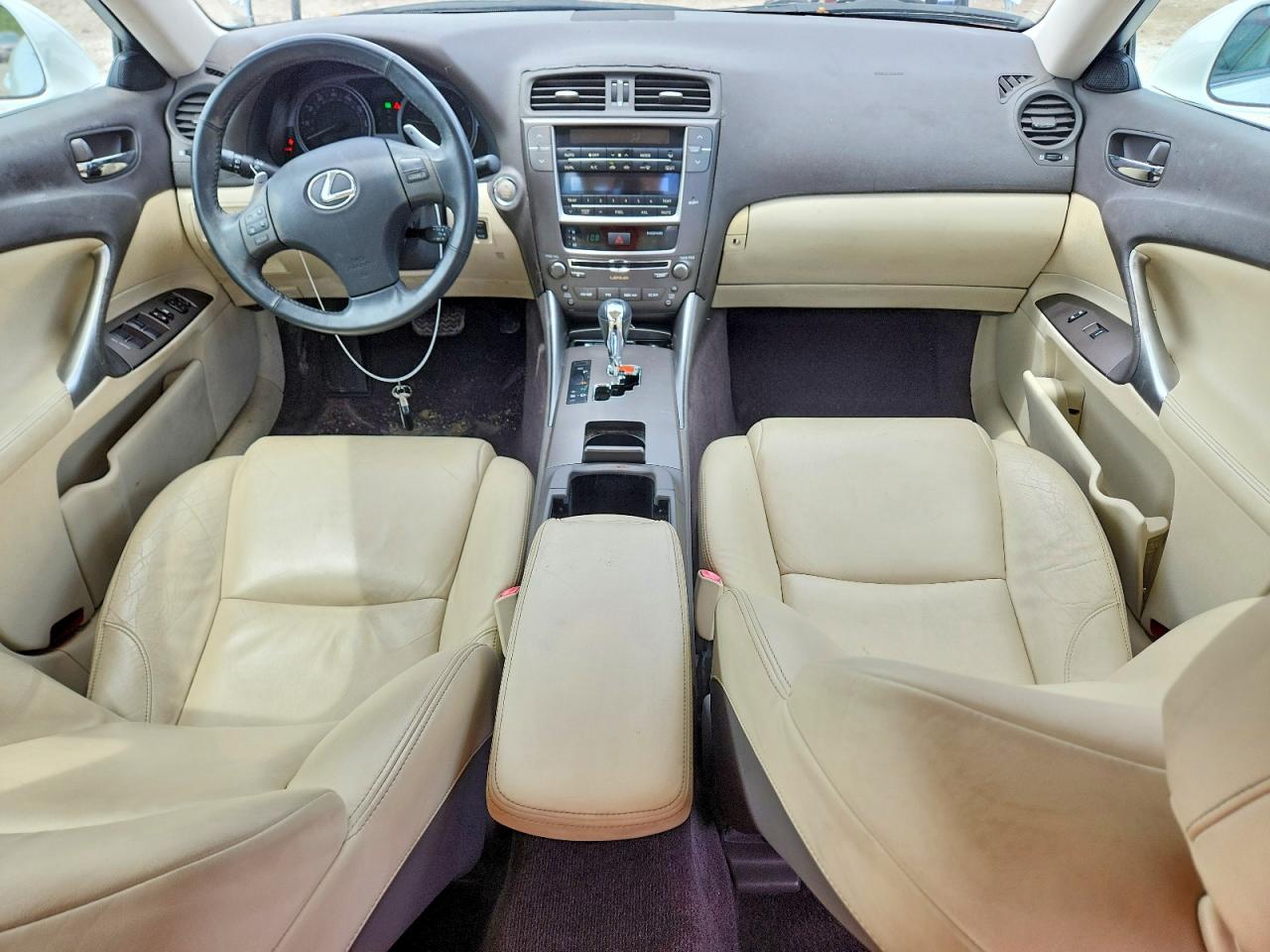 2009 Lexus Is 250 Base White vin: JTHBK262292089738
