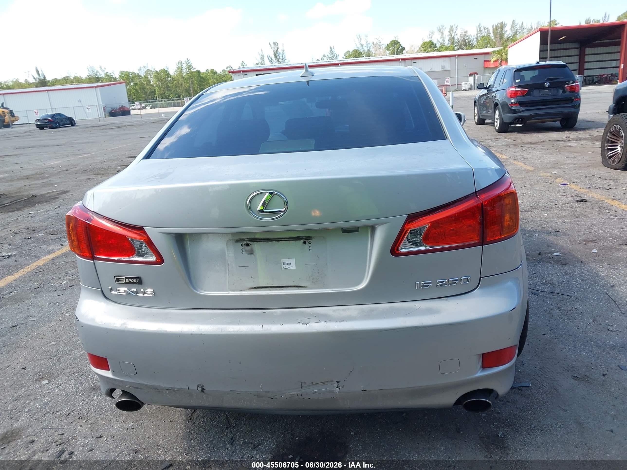 2009 Lexus Is 250   Silver vin: JTHBK262292090498
