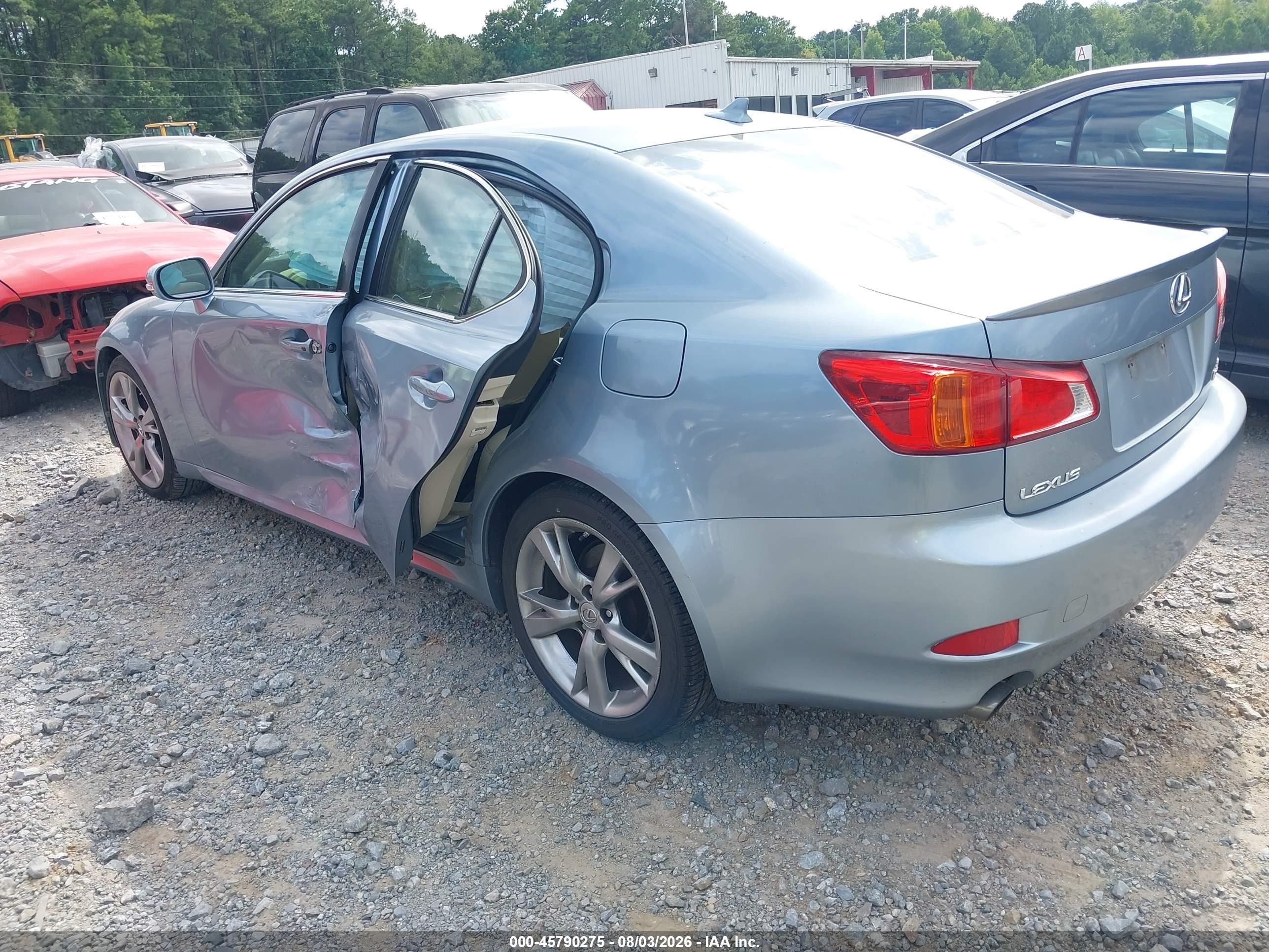 2009 Lexus Is 250   Light Blue vin: JTHBK262295094159