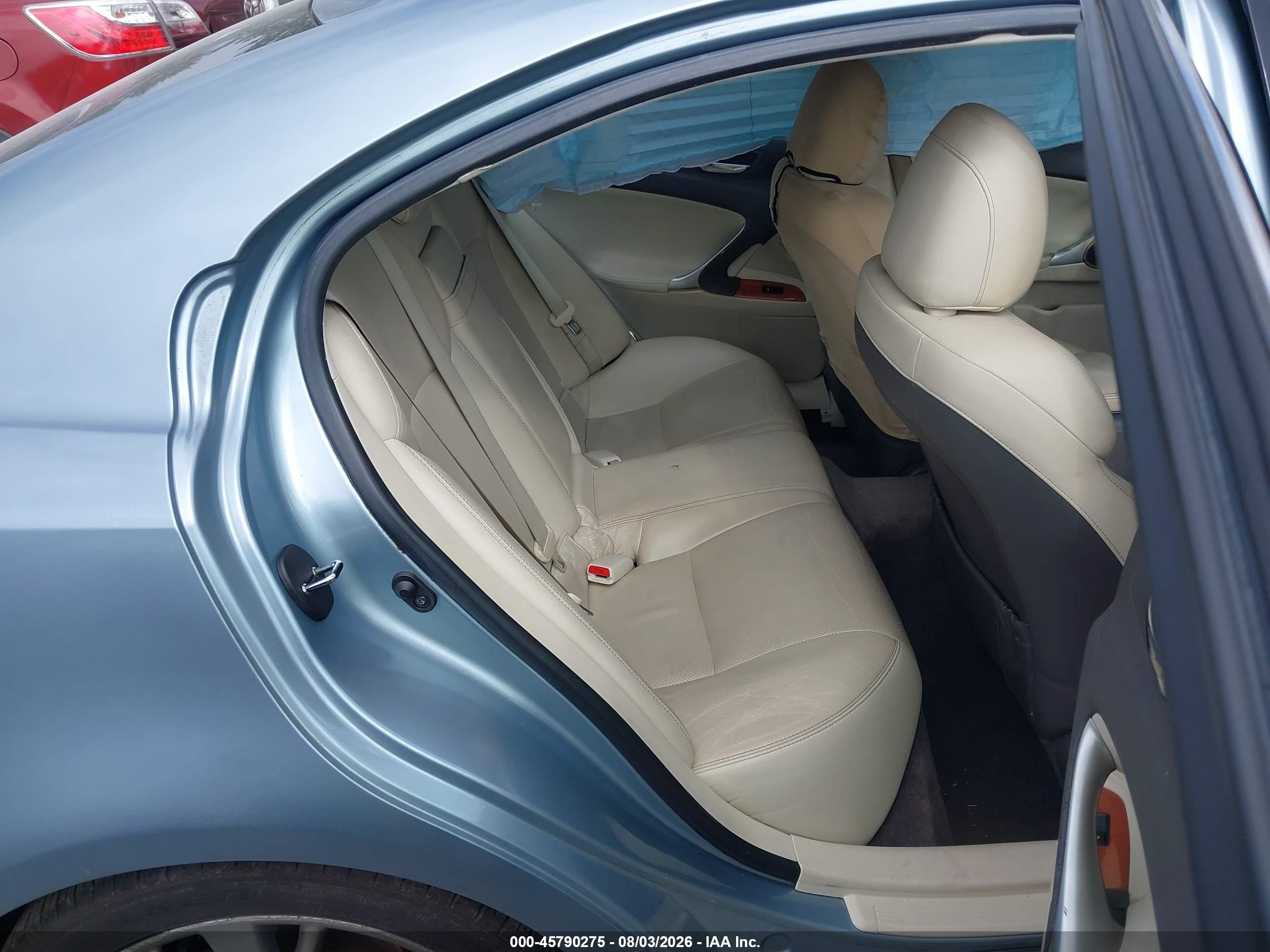 2009 Lexus Is 250   Light Blue vin: JTHBK262295094159