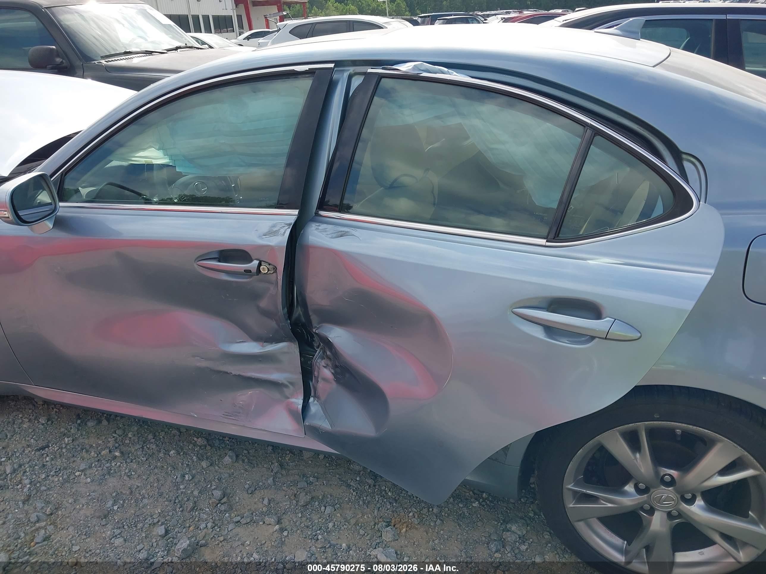 2009 Lexus Is 250   Light Blue vin: JTHBK262295094159