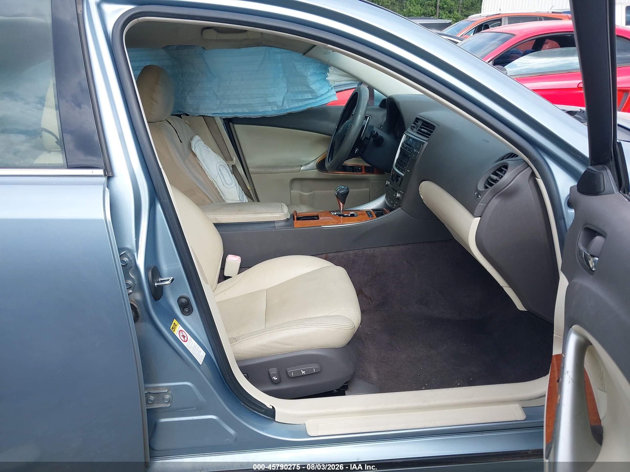 2009 Lexus Is 250   Light Blue vin: JTHBK262295094159