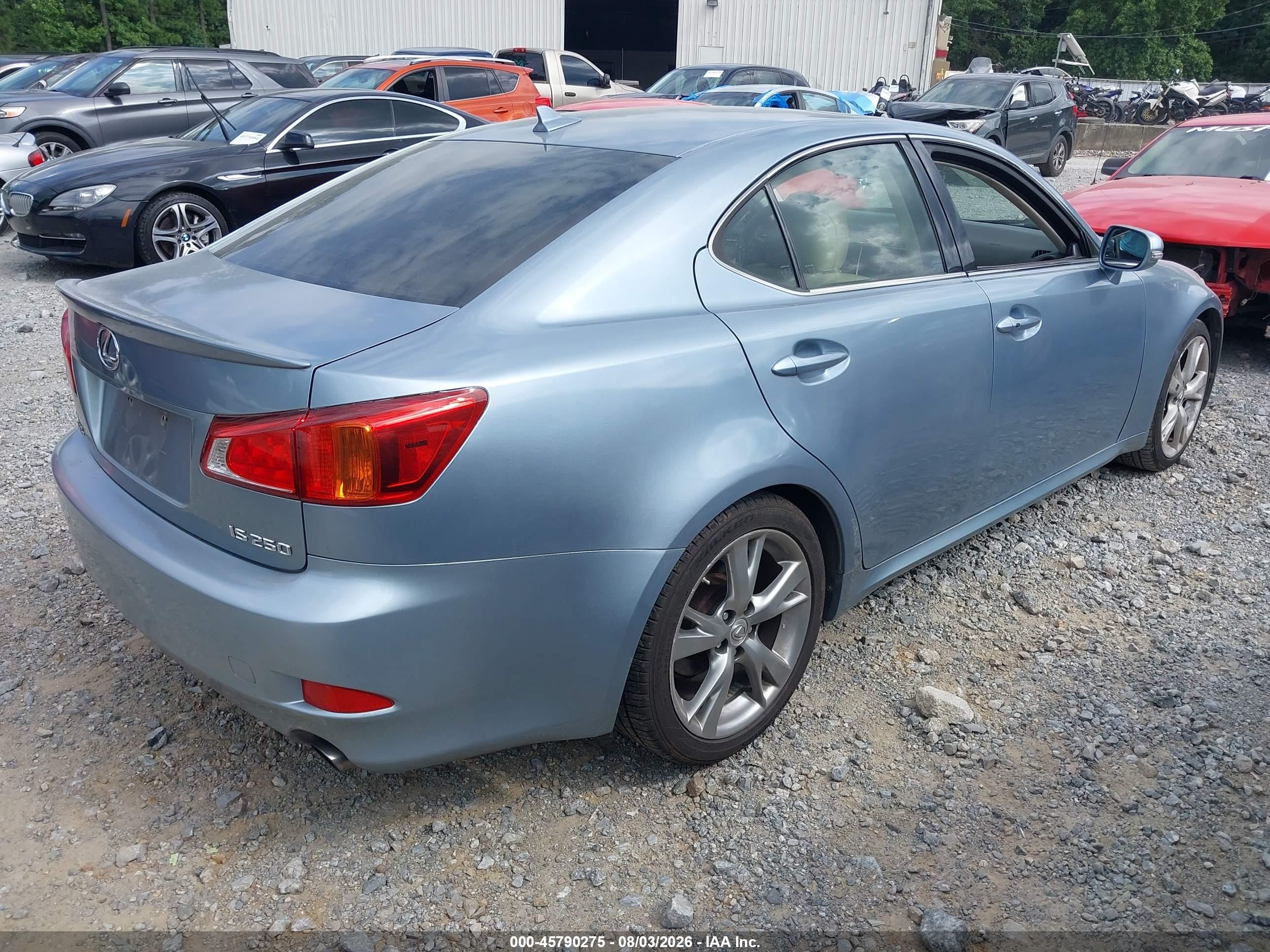 2009 Lexus Is 250   Light Blue vin: JTHBK262295094159