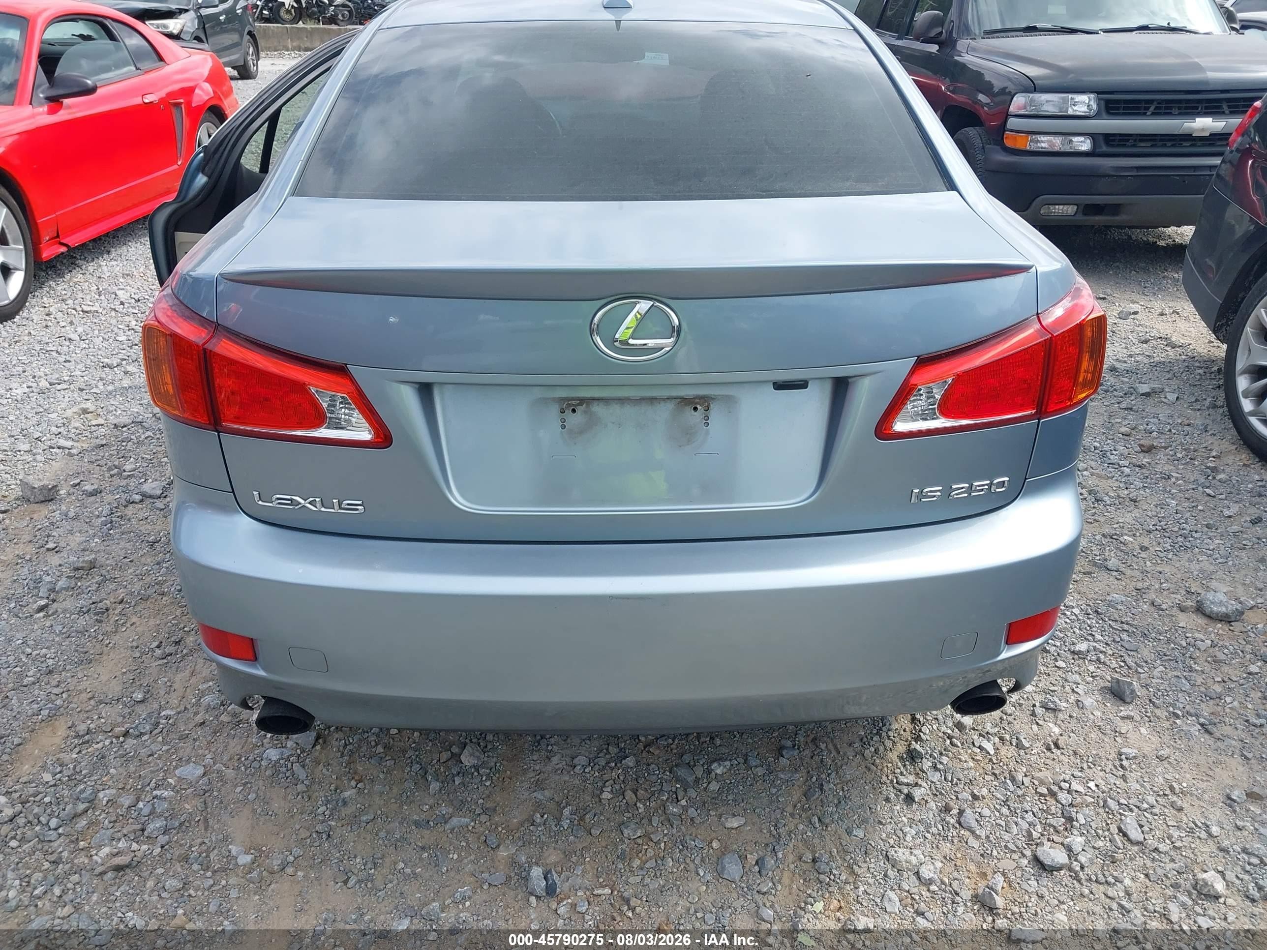 2009 Lexus Is 250   Light Blue vin: JTHBK262295094159