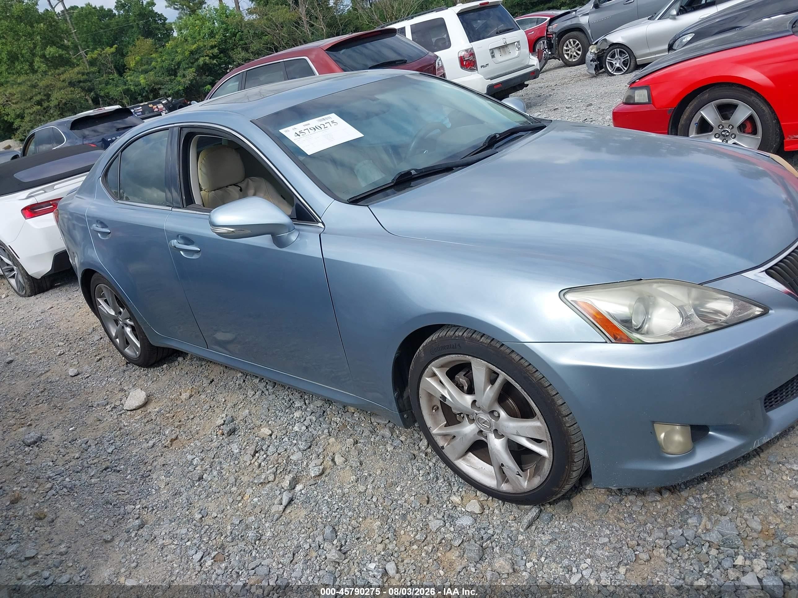2009 Lexus Is 250   Light Blue vin: JTHBK262295094159