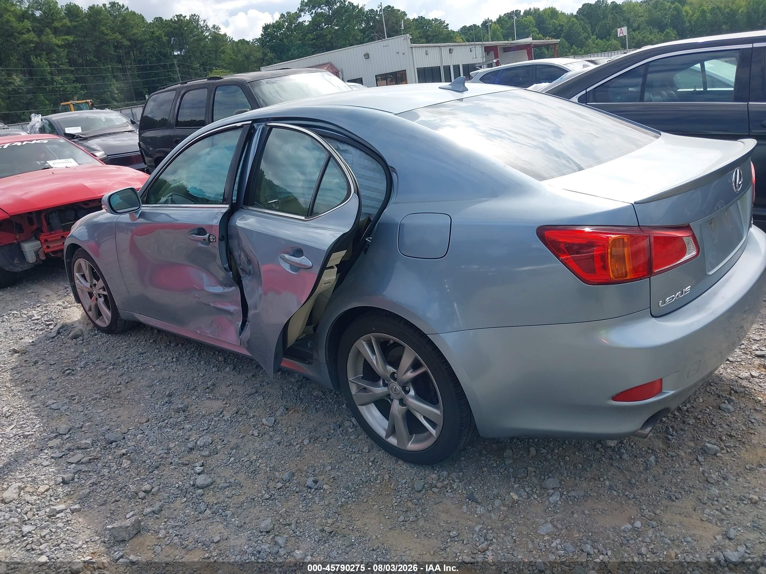 2009 Lexus Is 250   Light Blue vin: JTHBK262295094159
