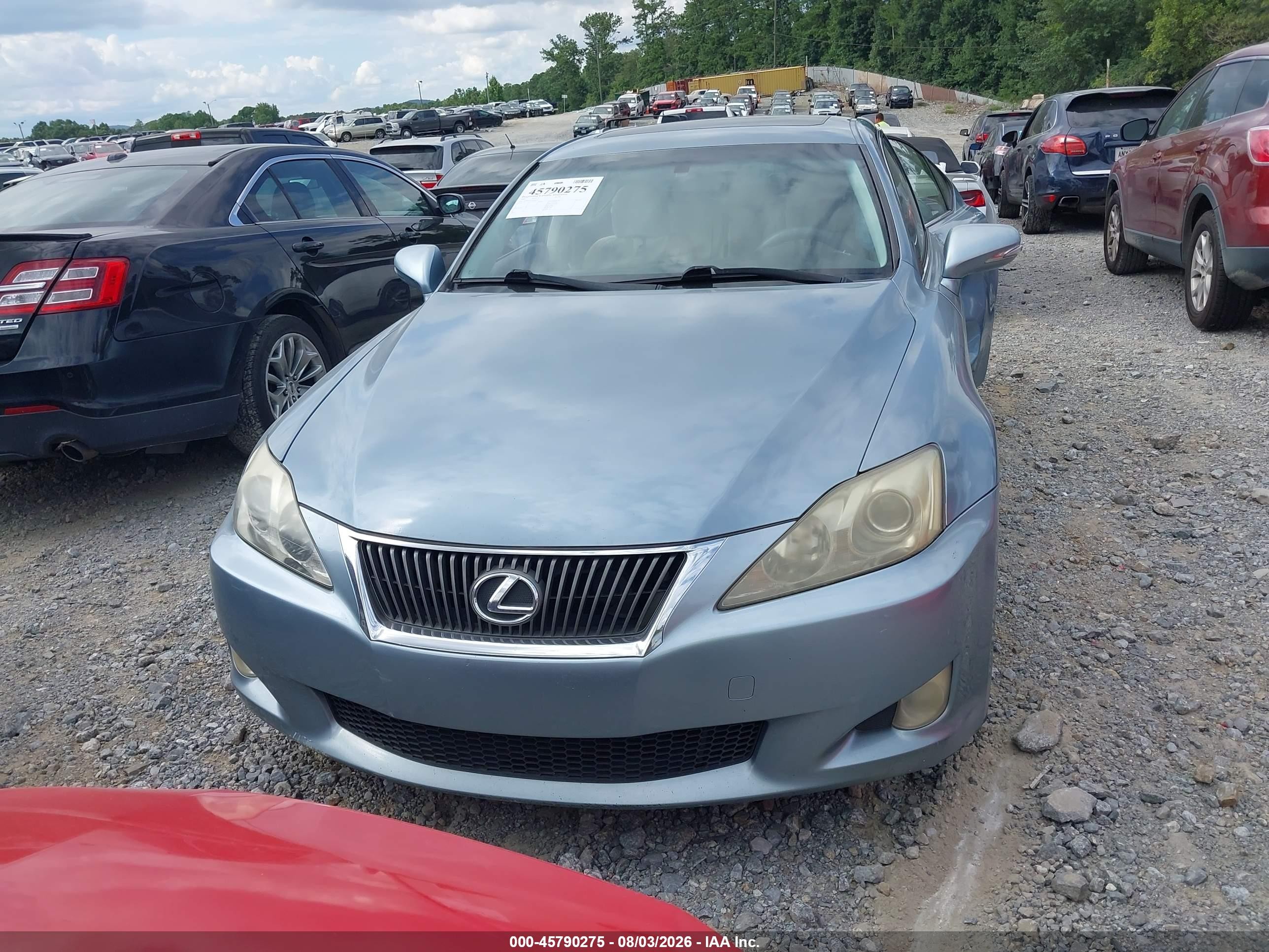 2009 Lexus Is 250   Light Blue vin: JTHBK262295094159