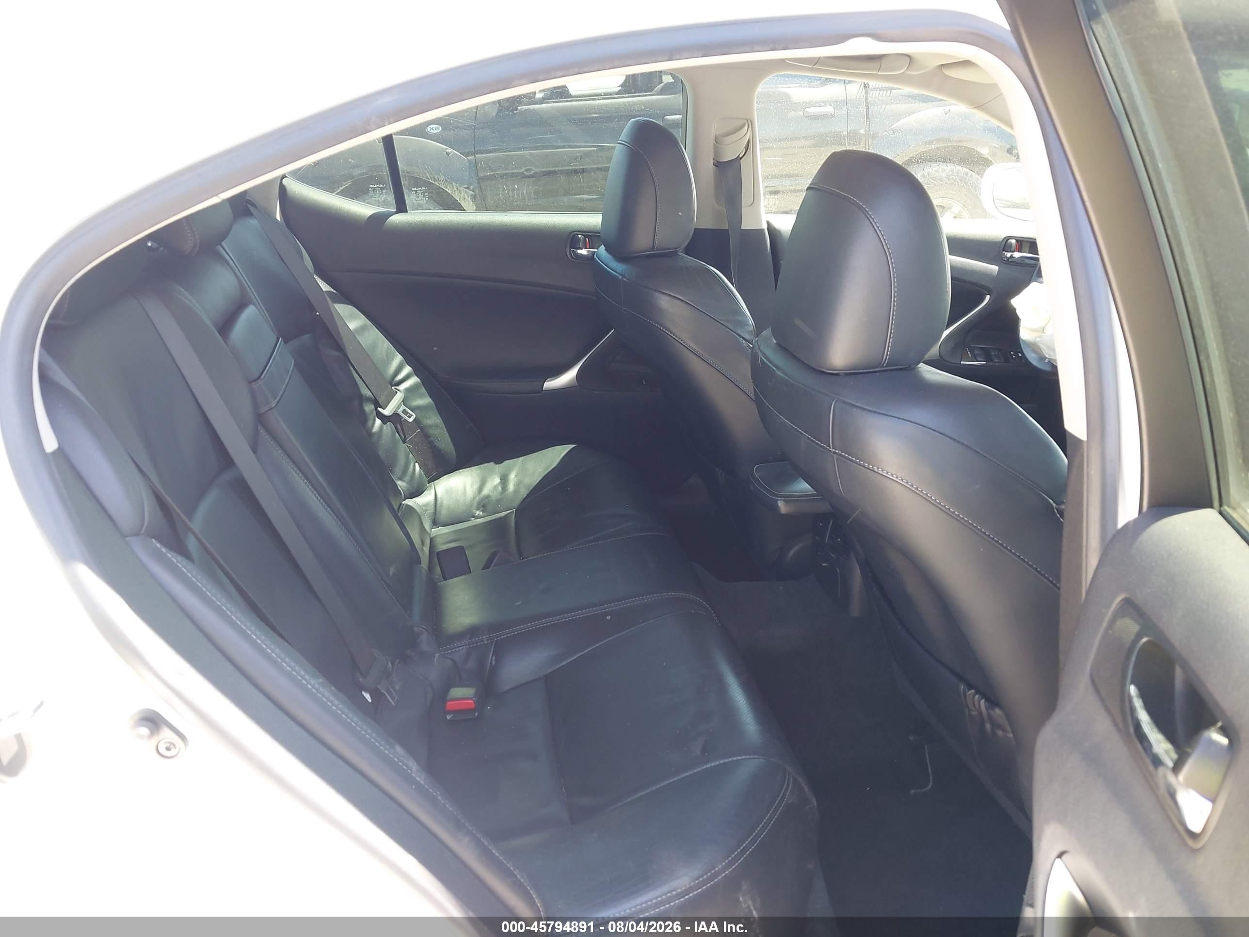 2009 Lexus Is 250 White vin: JTHBK262295102485