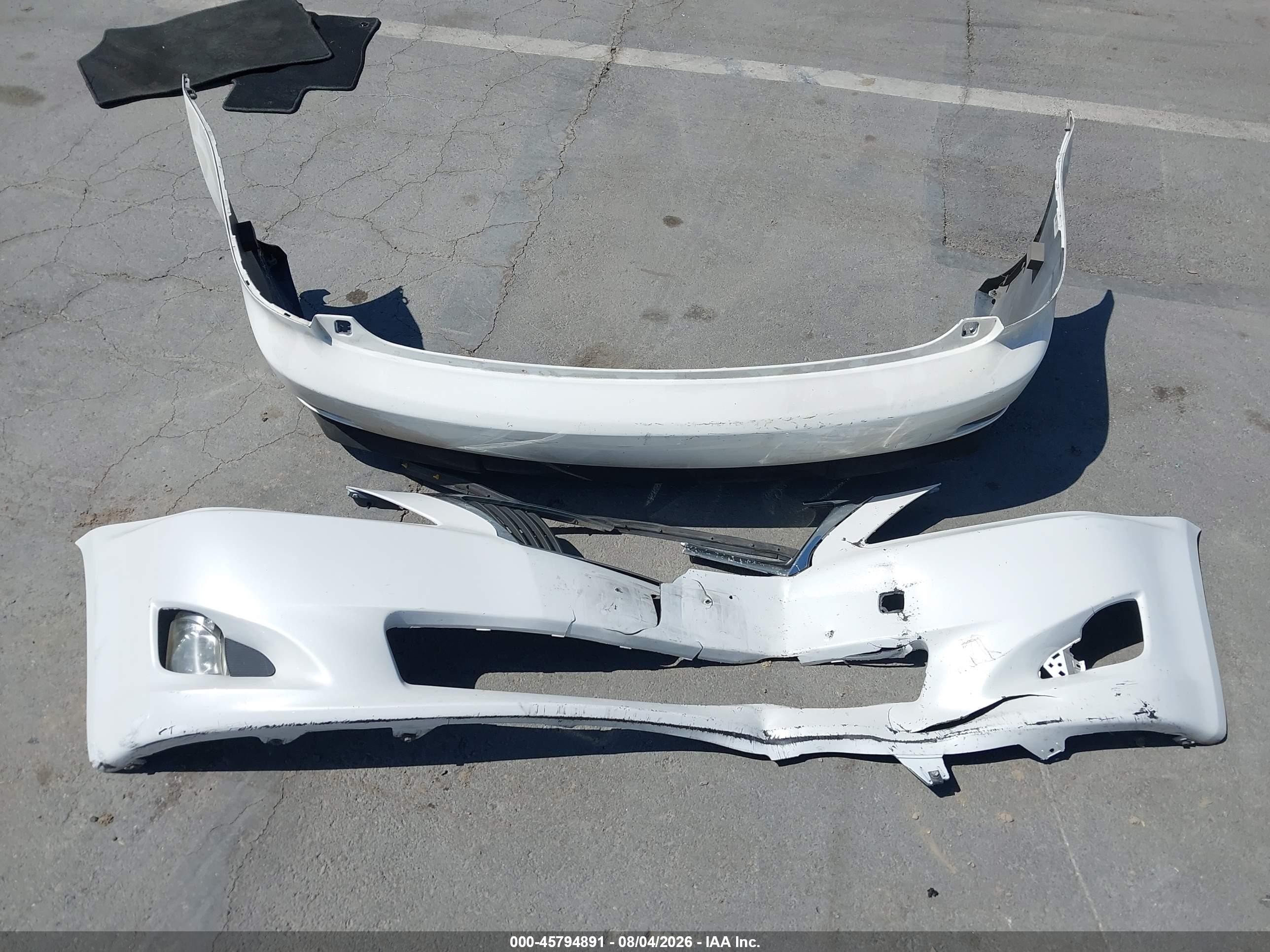 2009 Lexus Is 250 White vin: JTHBK262295102485