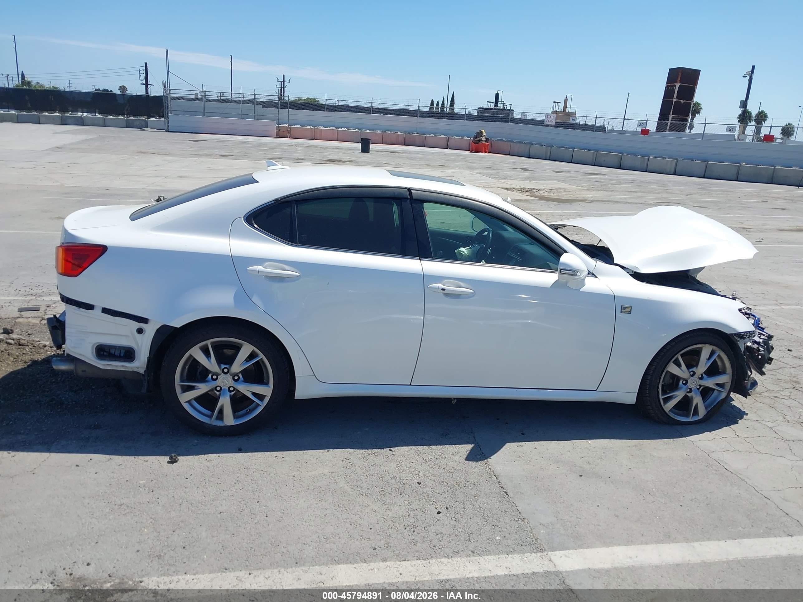 2009 Lexus Is 250 White vin: JTHBK262295102485