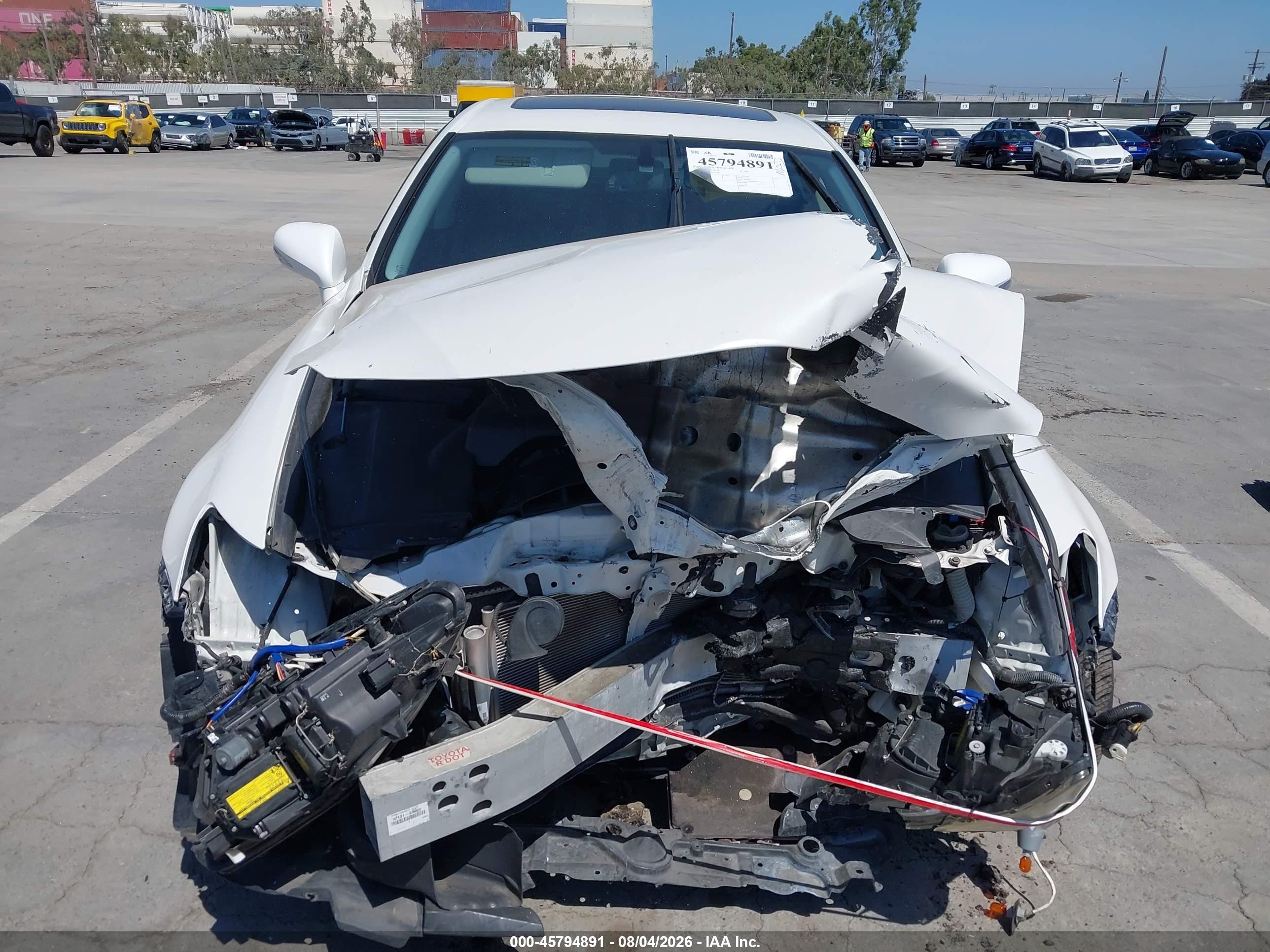 2009 Lexus Is 250 White vin: JTHBK262295102485