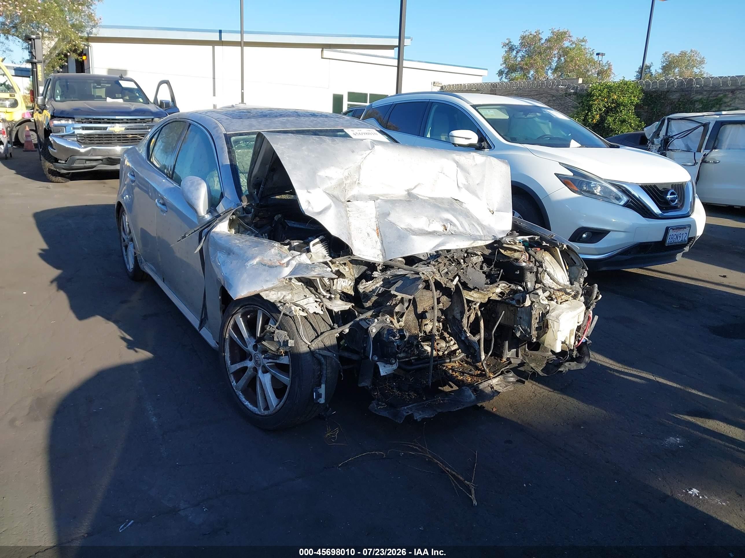 2007 Lexus Is 250   Silver vin: JTHBK262372027195