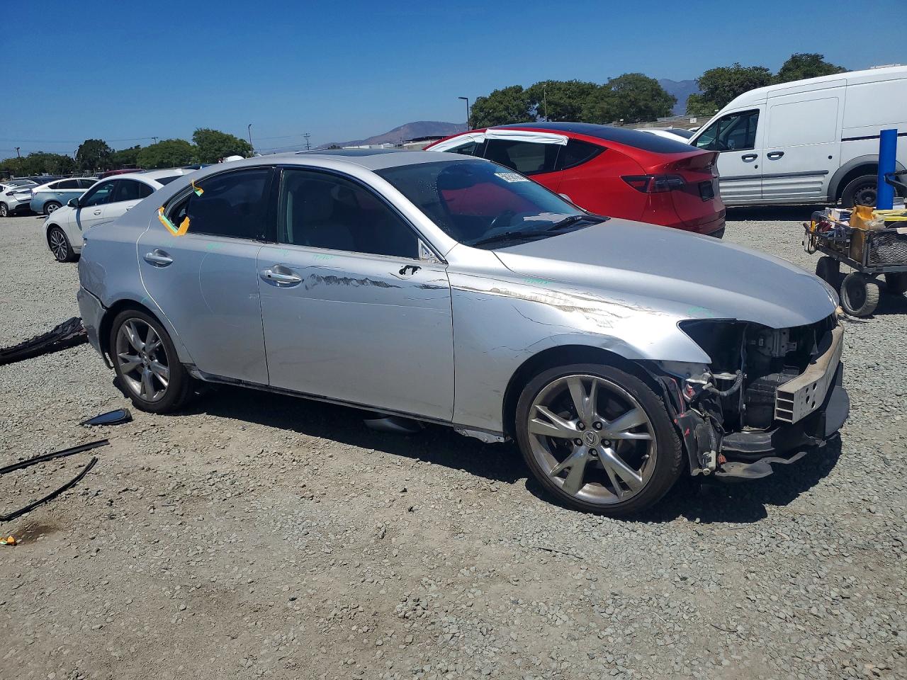 2007 Lexus Is 250 Silver vin: JTHBK262372030906