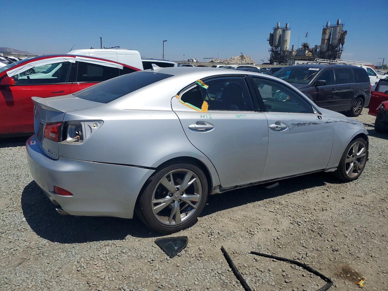 2007 Lexus Is 250 Silver vin: JTHBK262372030906