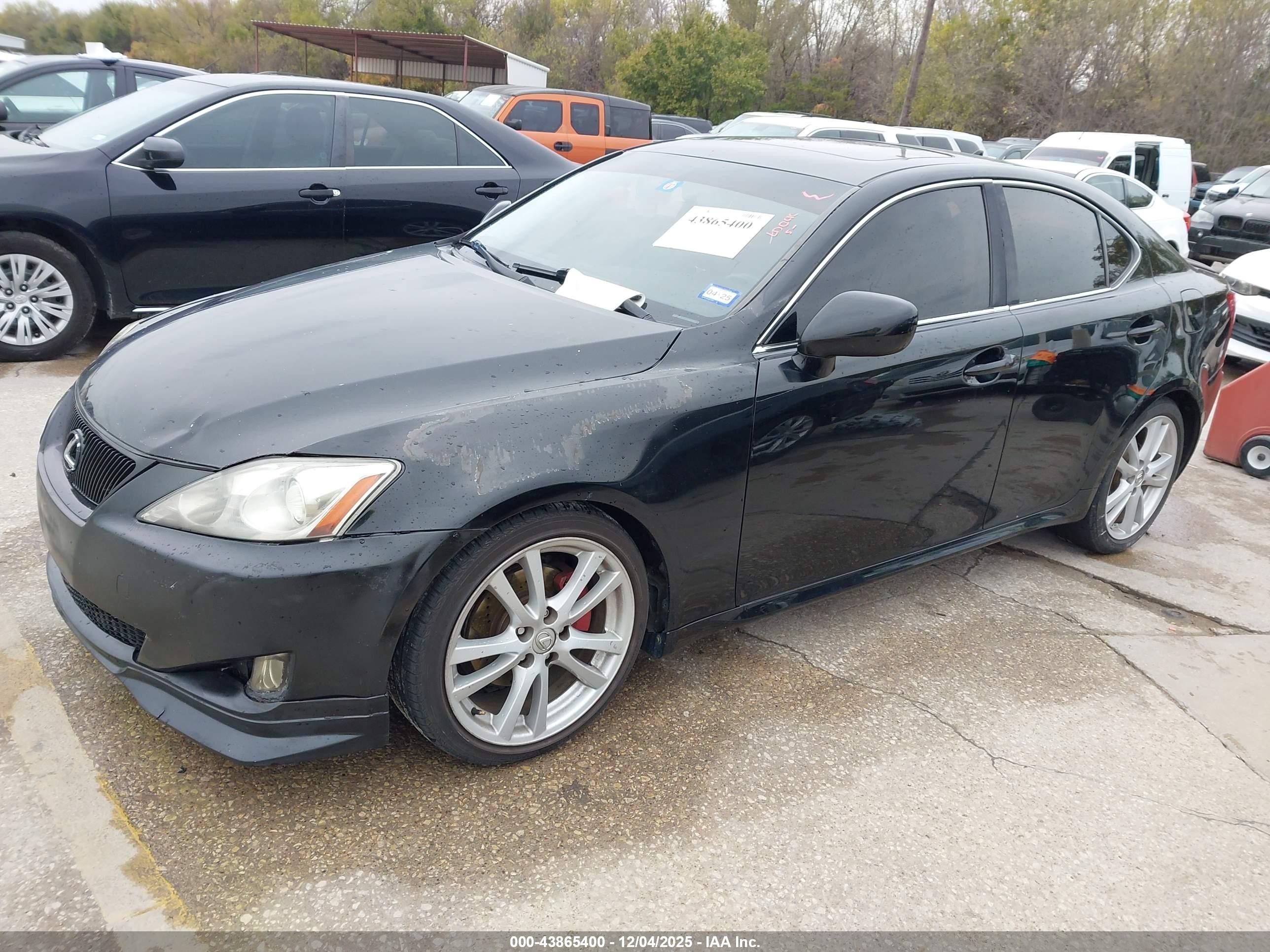 2007 Lexus Is 250   Black vin: JTHBK262372038939