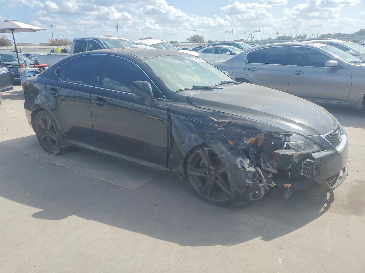 2007 Lexus Is 250 Base Black vin: JTHBK262372040254