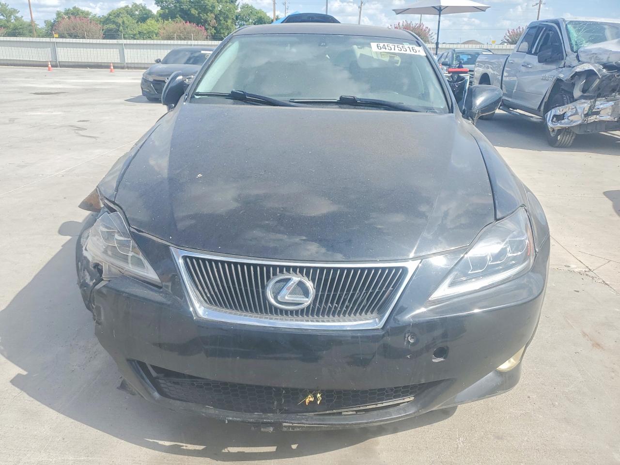 2007 Lexus Is 250 Base Black vin: JTHBK262372040254