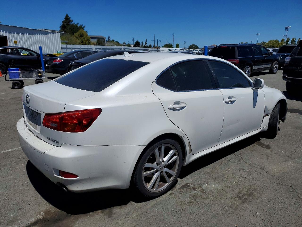 2007 Lexus Is 250 White vin: JTHBK262372050556