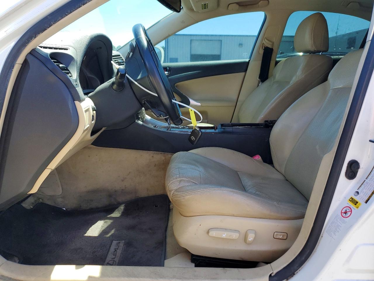2007 Lexus Is 250 White vin: JTHBK262372050556