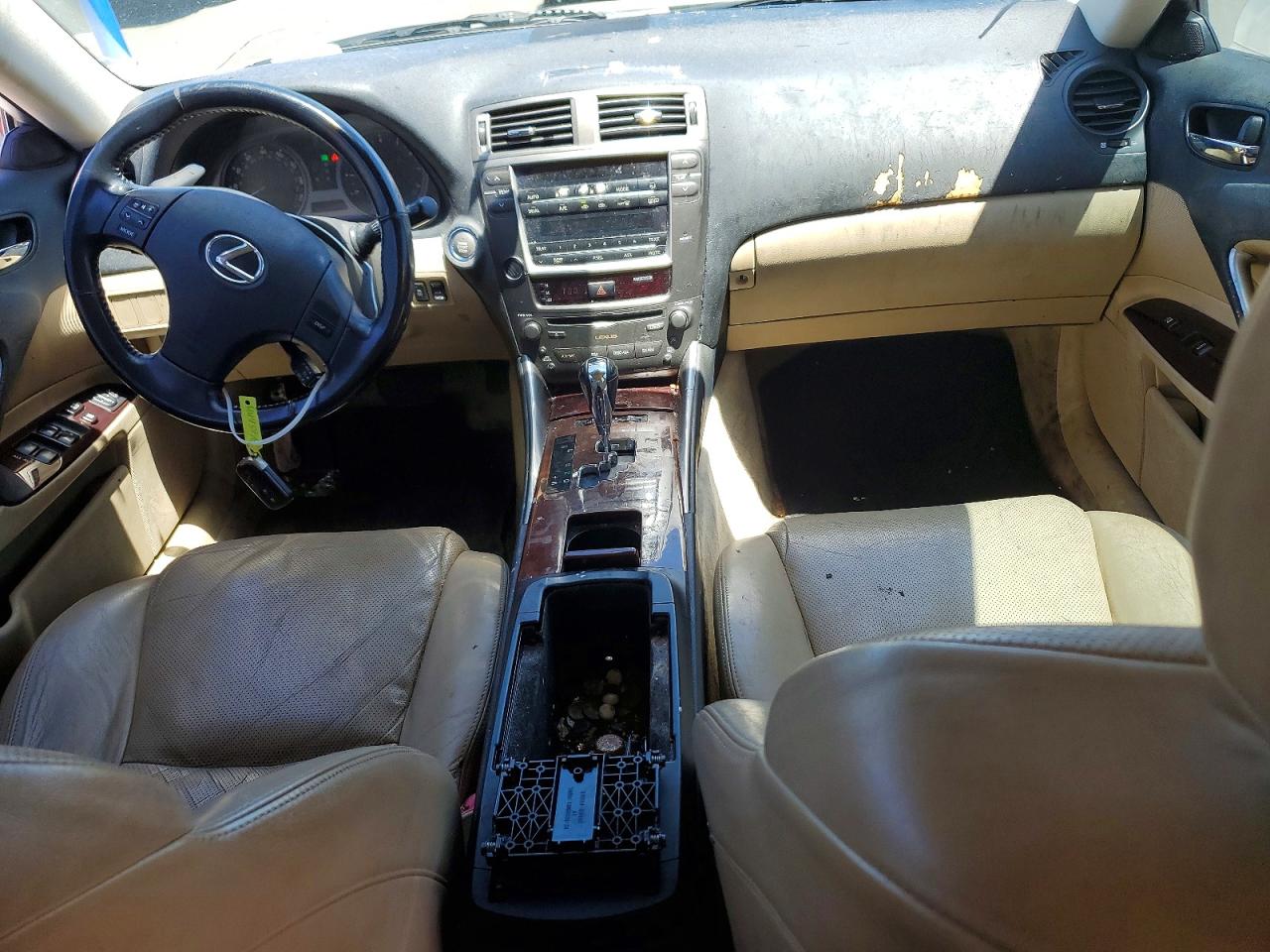 2007 Lexus Is 250 White vin: JTHBK262372050556