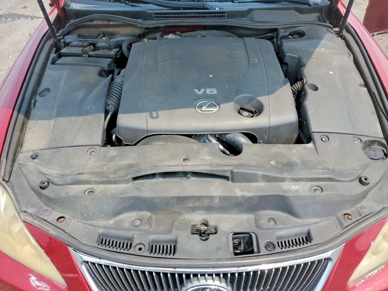 2007 Lexus Is 250 Burgundy vin: JTHBK262372053876