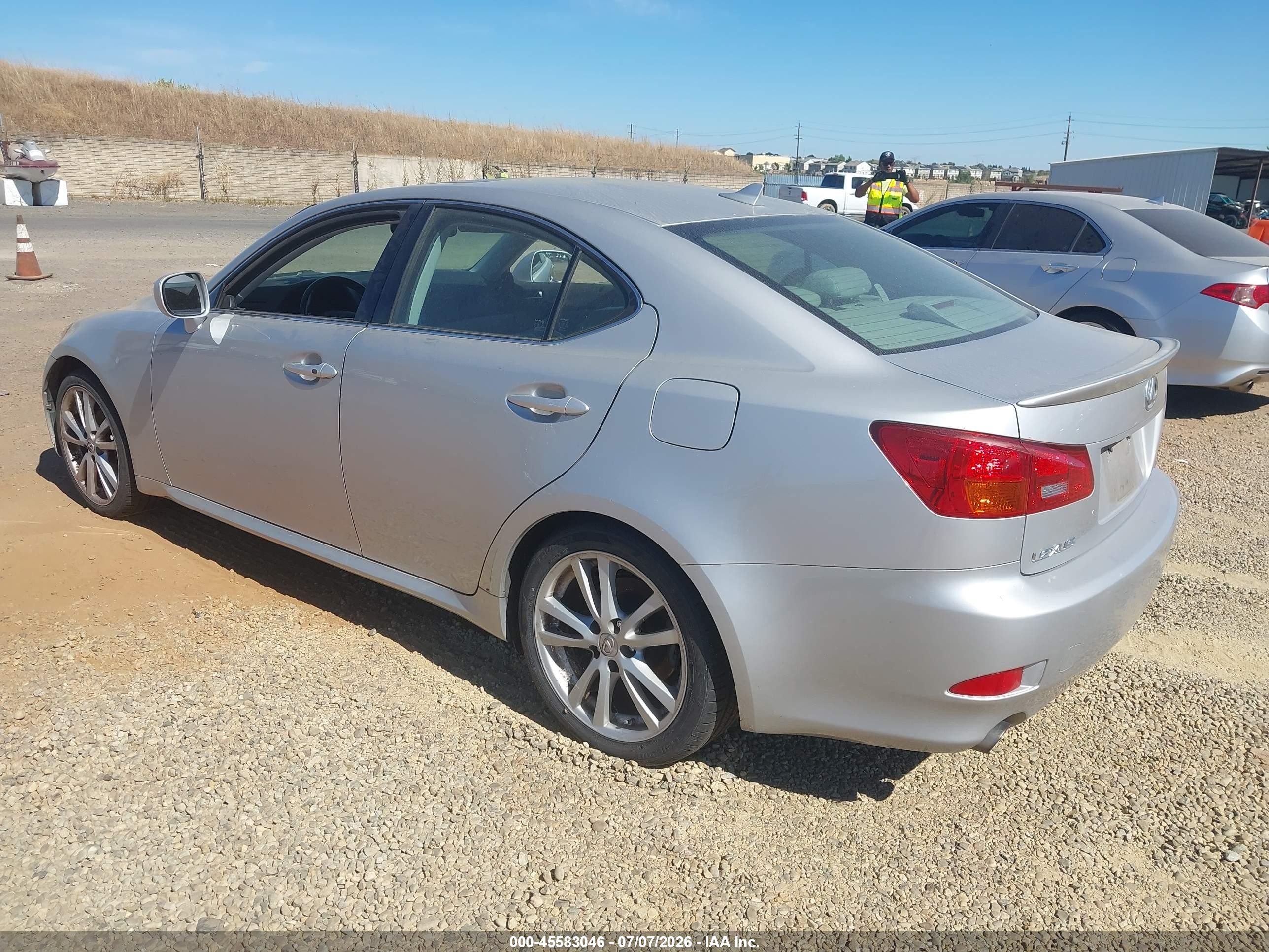 2007 Lexus Is 250   Silver vin: JTHBK262372054736