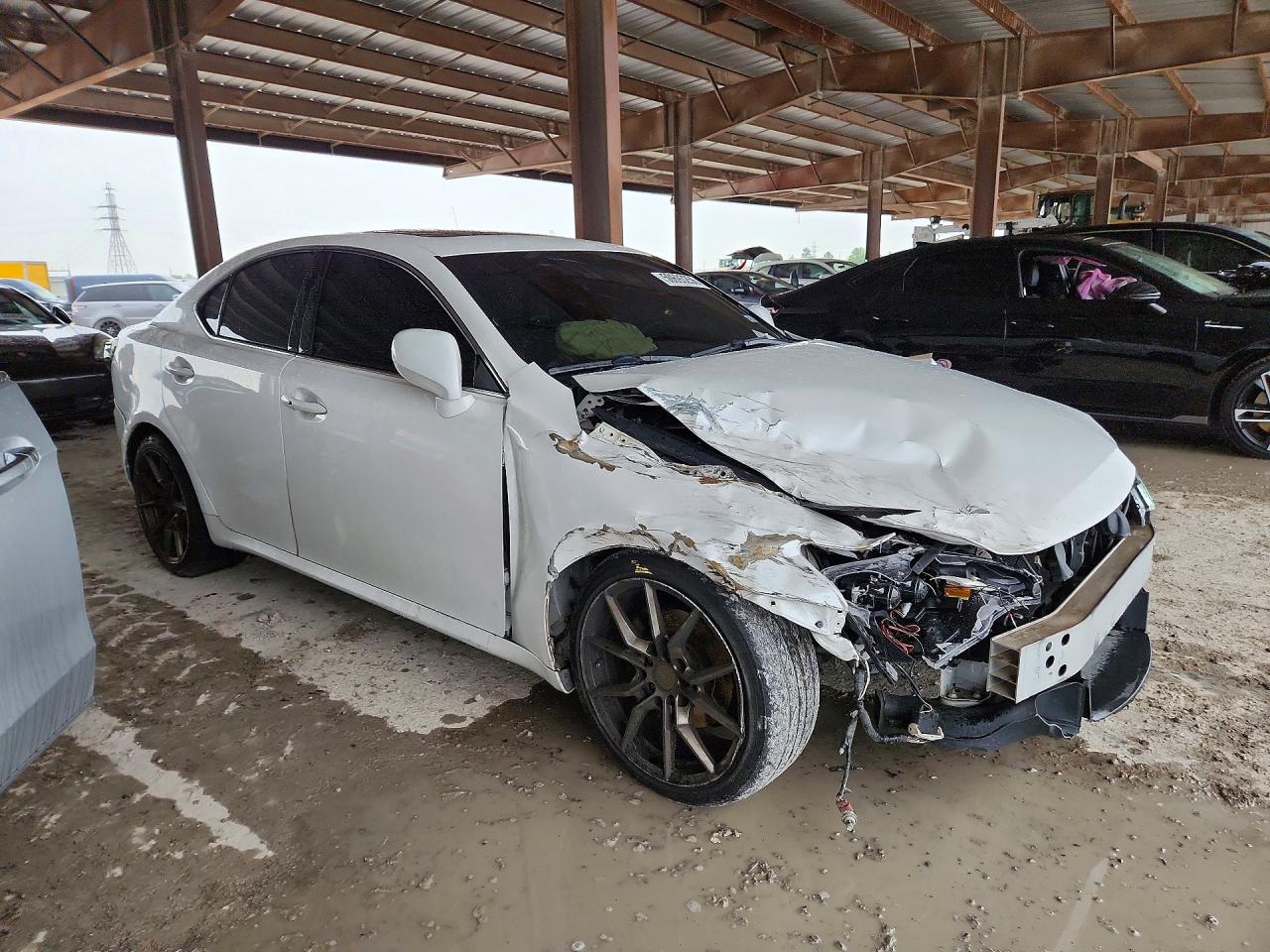 2007 Lexus Is 250 White vin: JTHBK262375029396