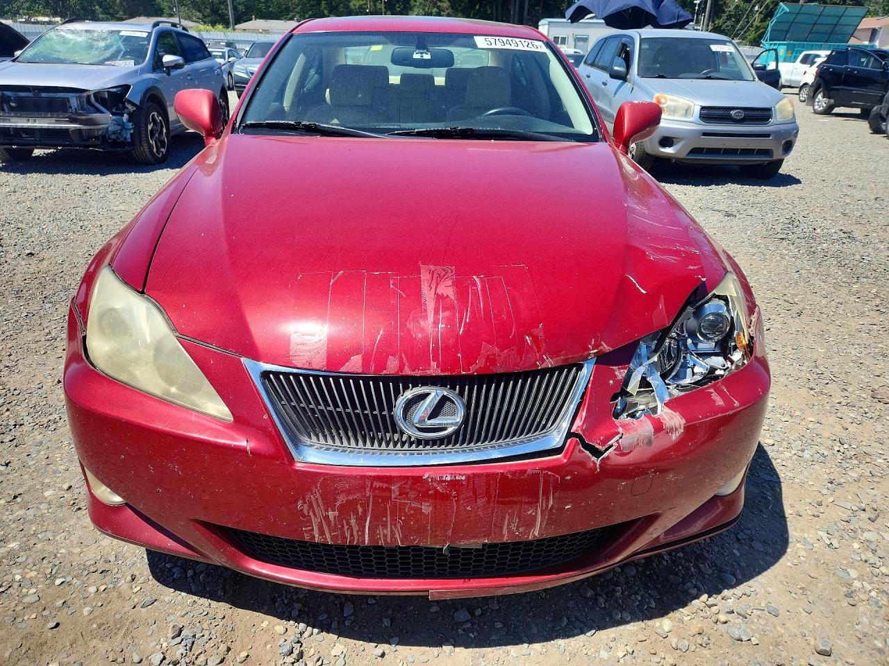 2008 Lexus Is 250 Красный vin: JTHBK262382063888