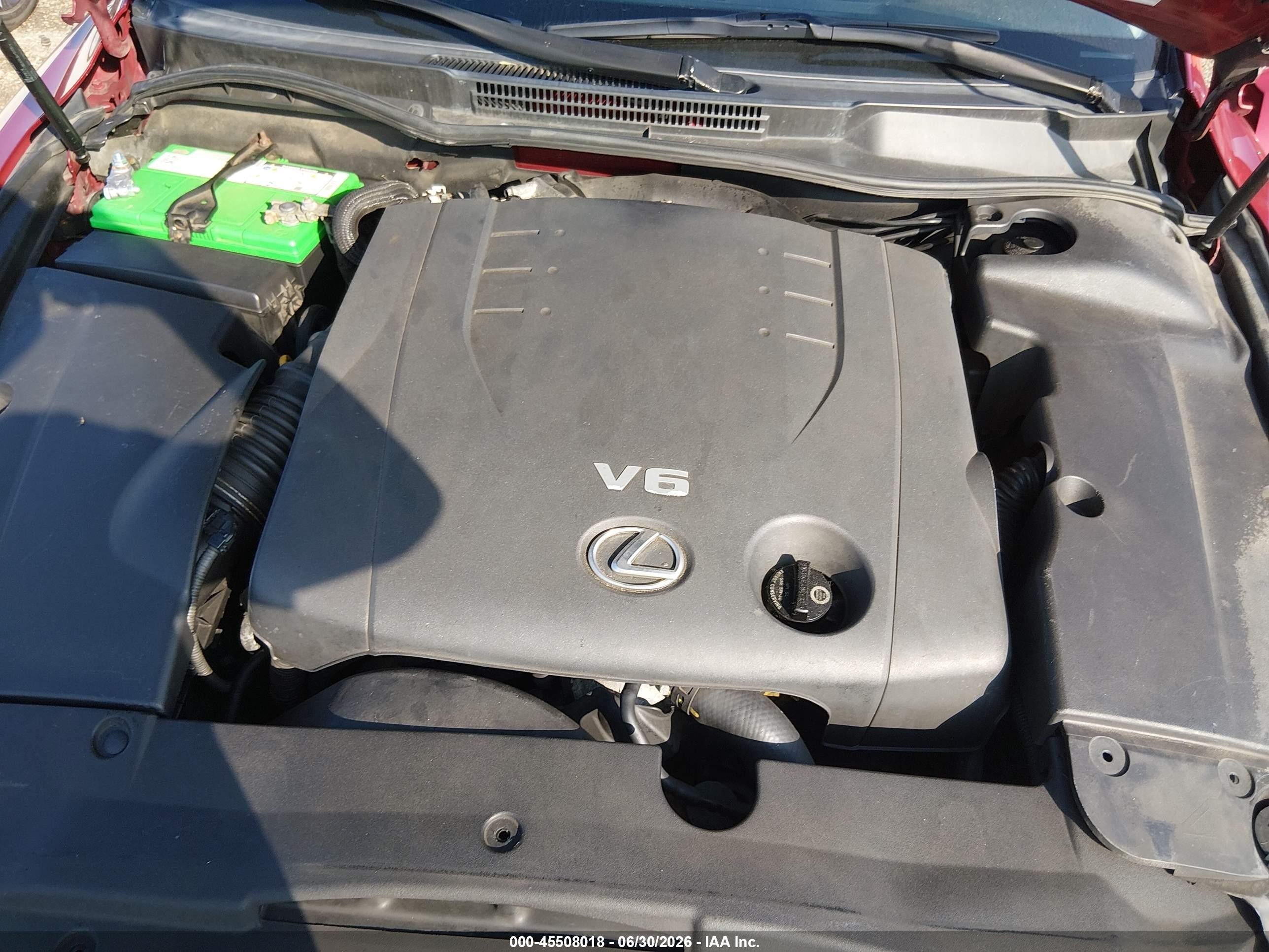 2008 Lexus Is 250   Red vin: JTHBK262382064801