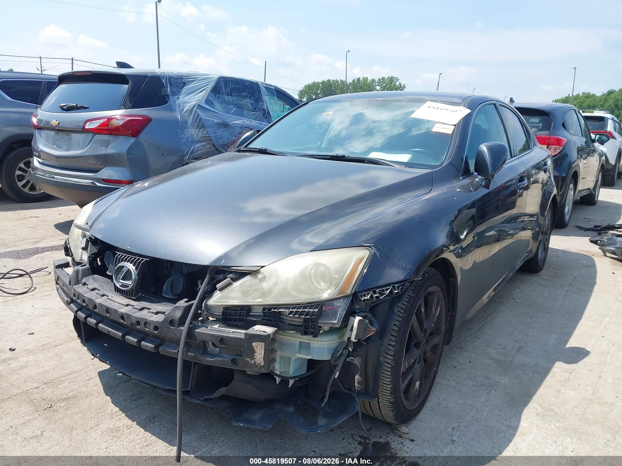 2008 Lexus Is 250   Gray vin: JTHBK262382074826