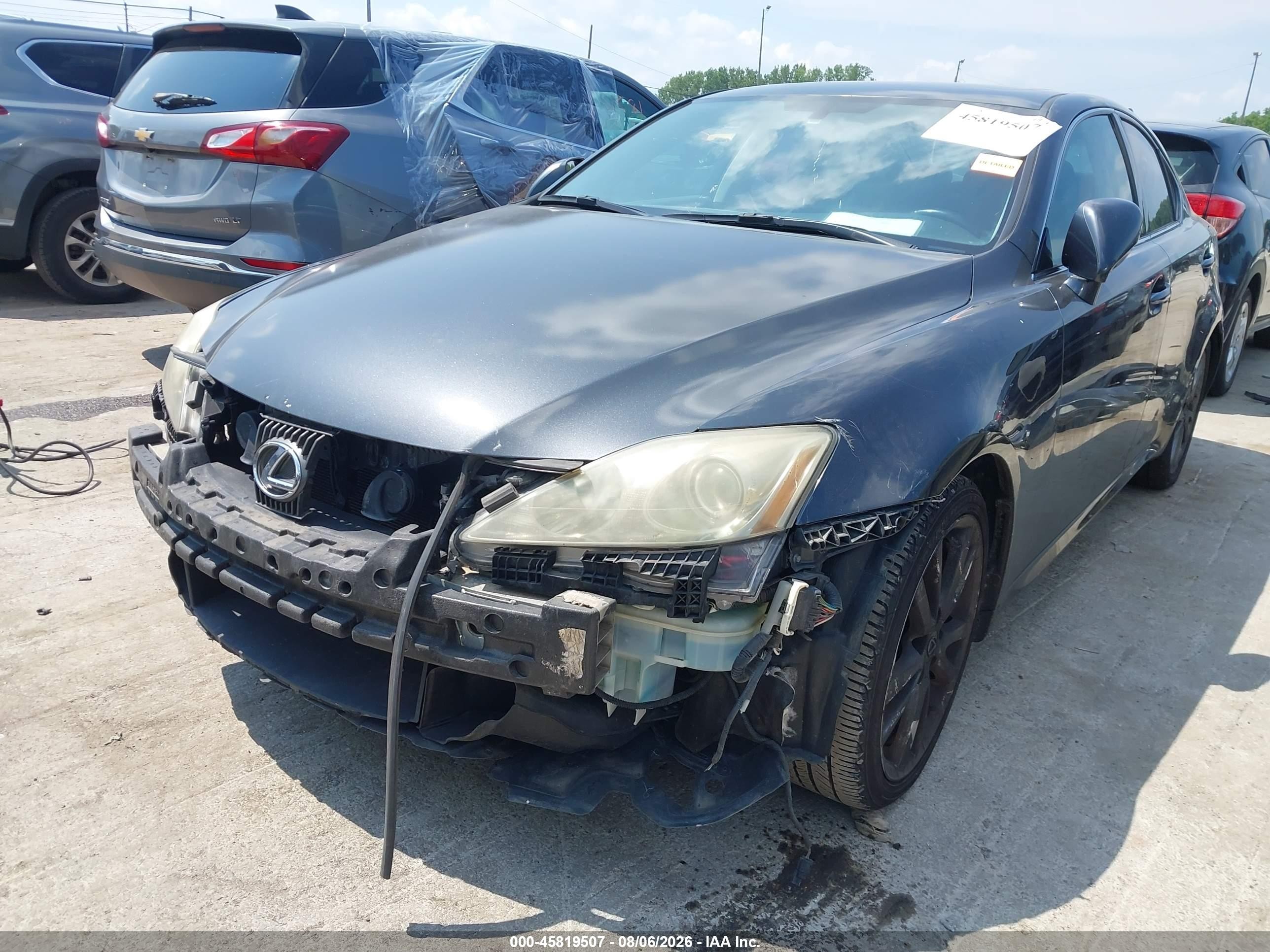 2008 Lexus Is 250   Gray vin: JTHBK262382074826