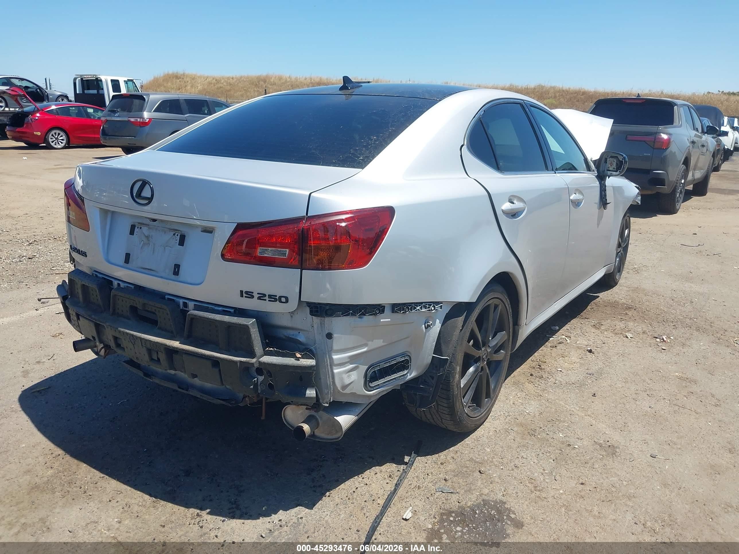 2008 Lexus Is 250 Silver vin: JTHBK262385058043