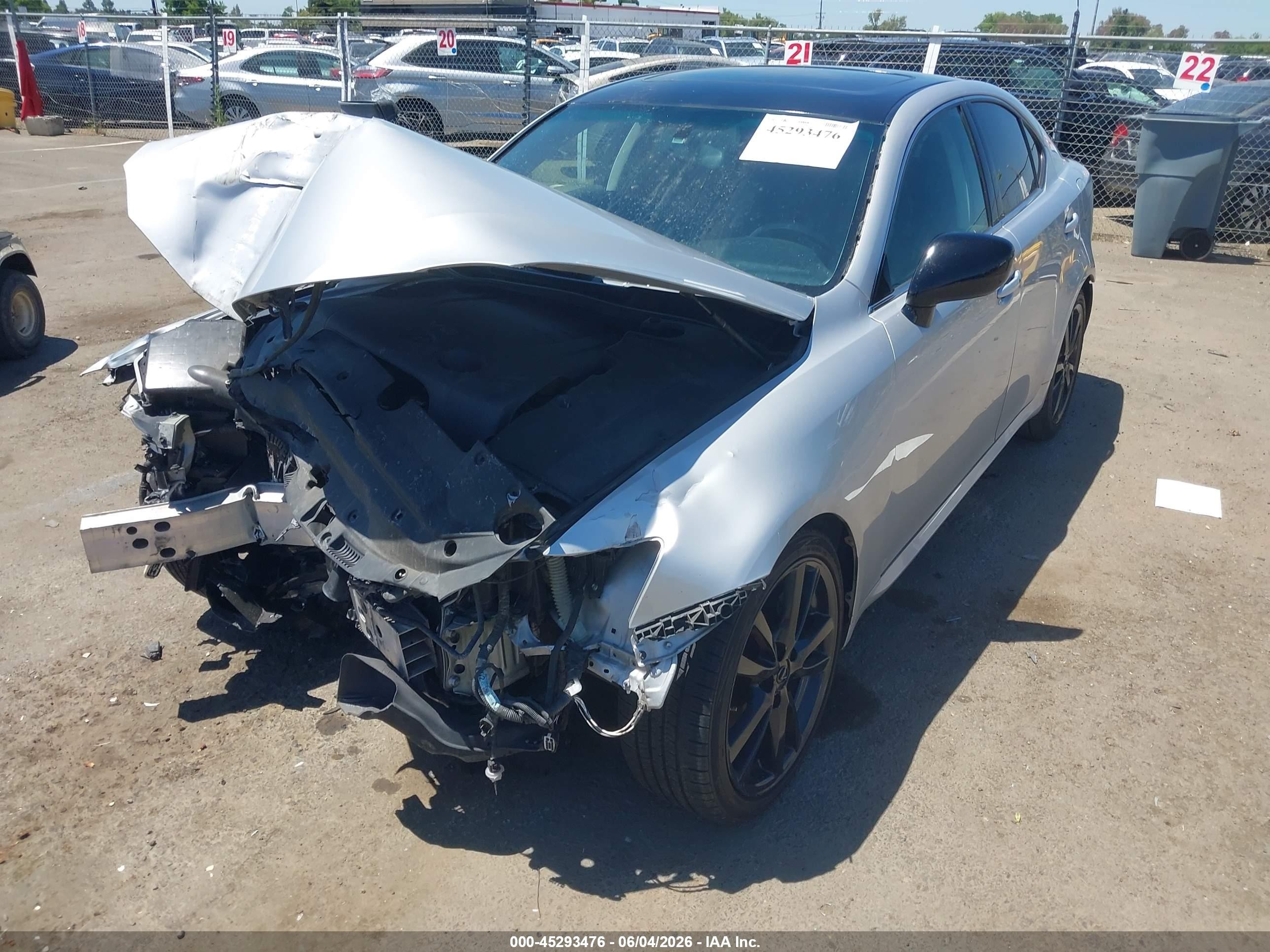 2008 Lexus Is 250 Silver vin: JTHBK262385058043