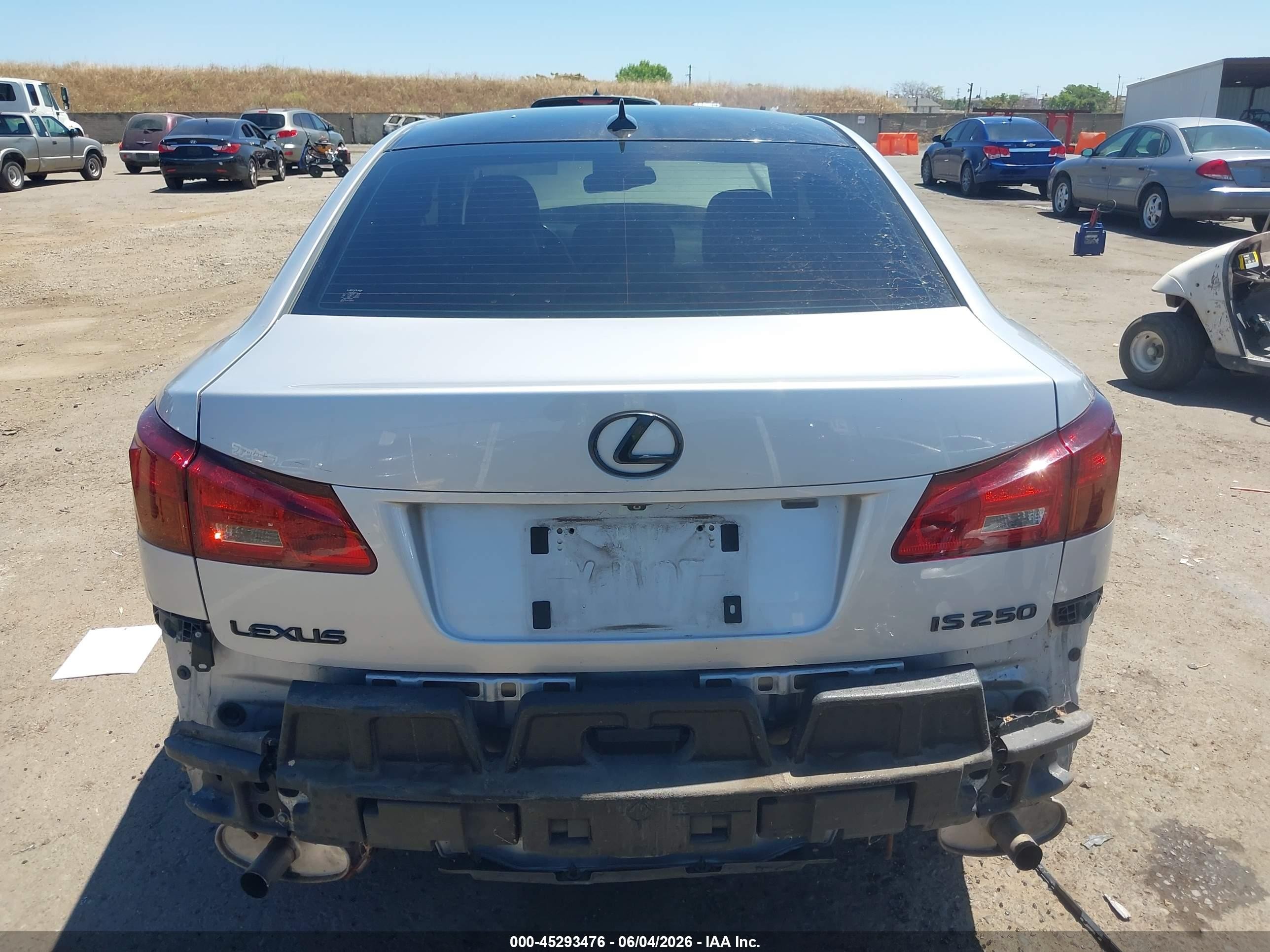 2008 Lexus Is 250 Silver vin: JTHBK262385058043