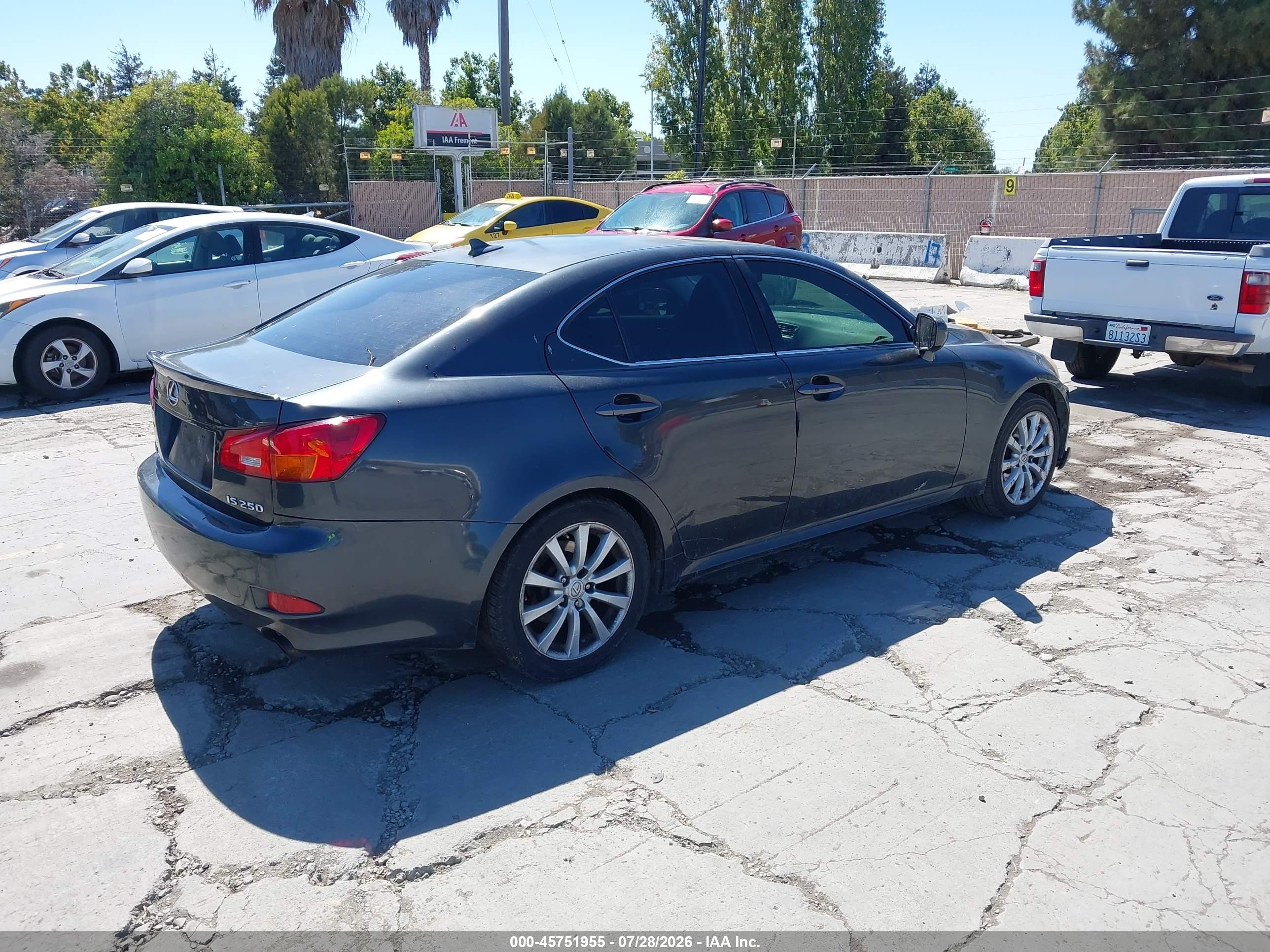 2008 Lexus Is 250   Gray vin: JTHBK262385076509