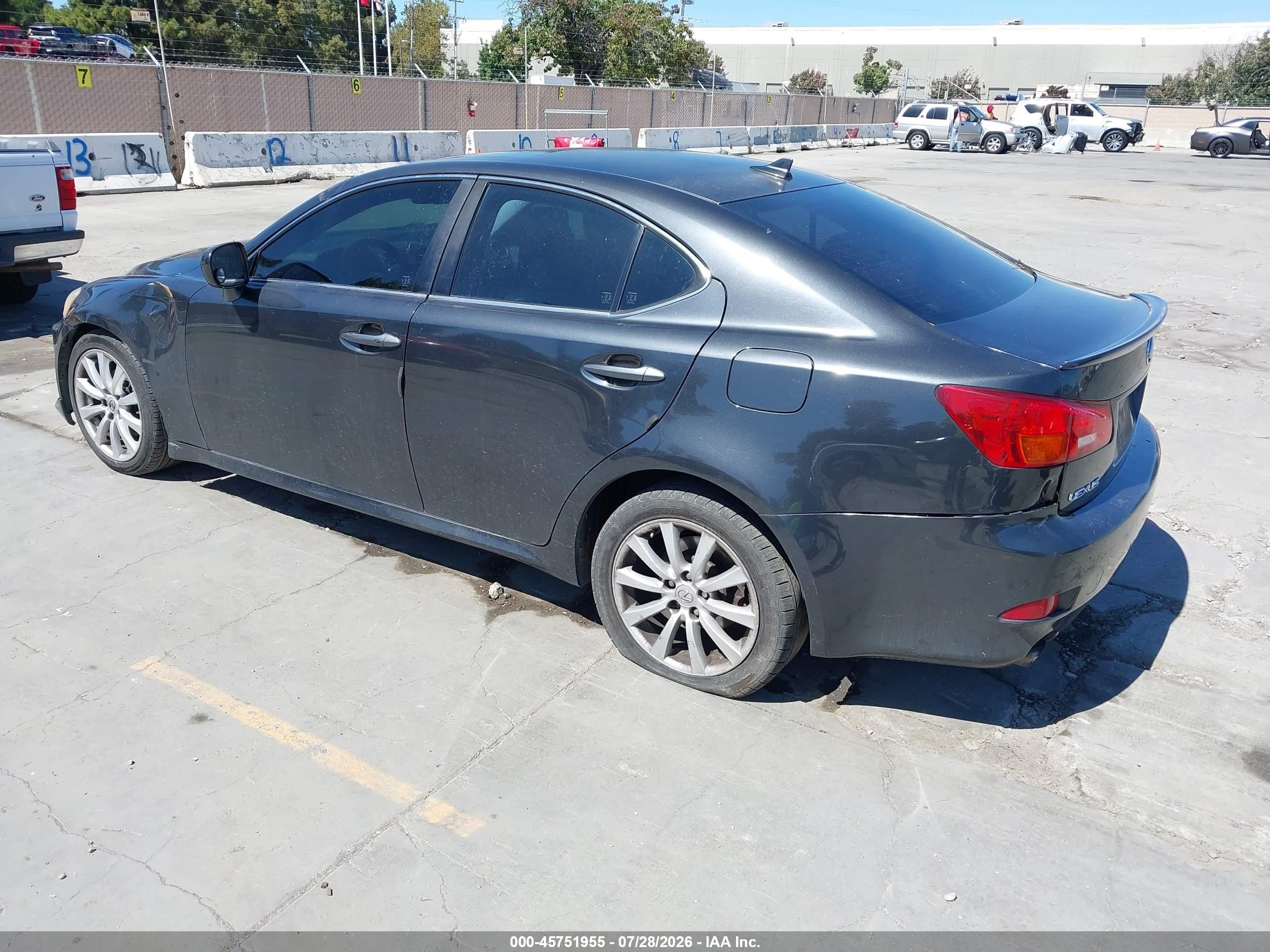 2008 Lexus Is 250   Gray vin: JTHBK262385076509