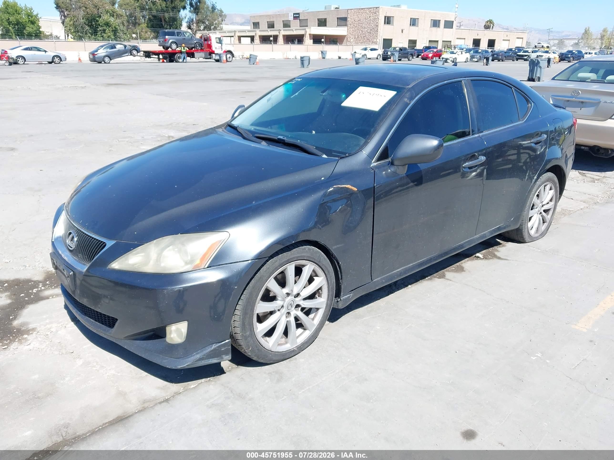 2008 Lexus Is 250   Gray vin: JTHBK262385076509