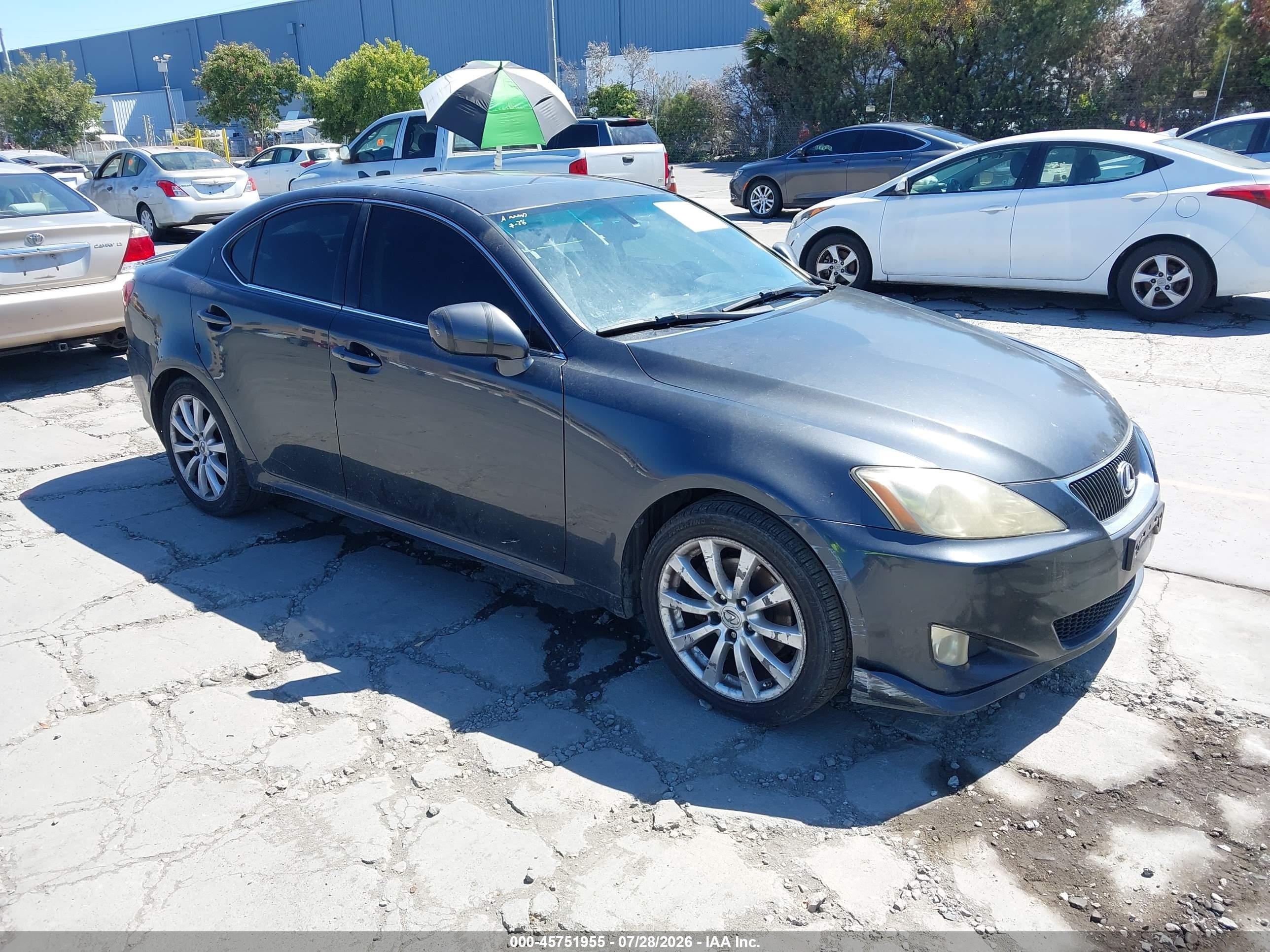 2008 Lexus Is 250   Gray vin: JTHBK262385076509