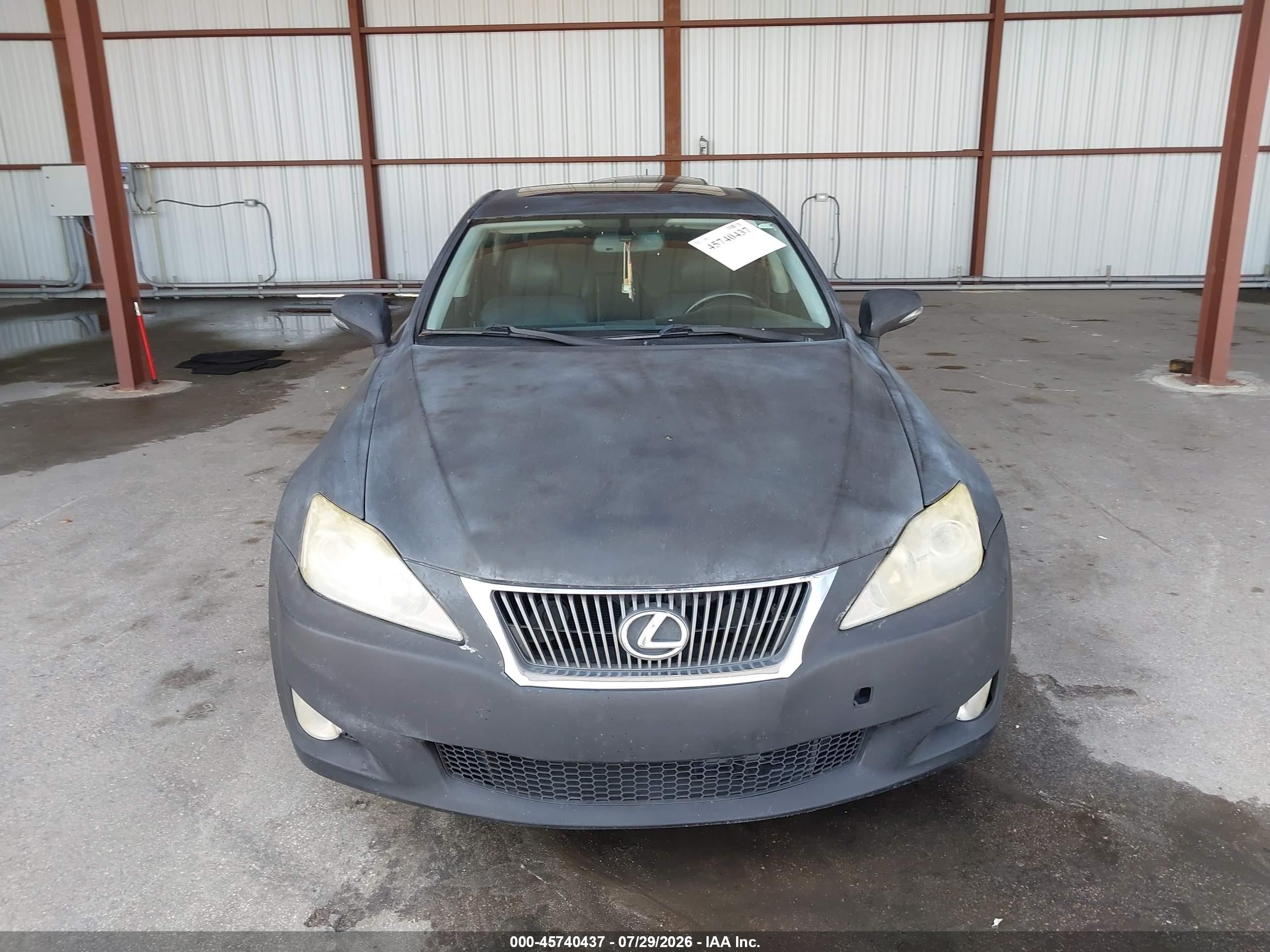2009 Lexus Is 250   Black vin: JTHBK262392084659
