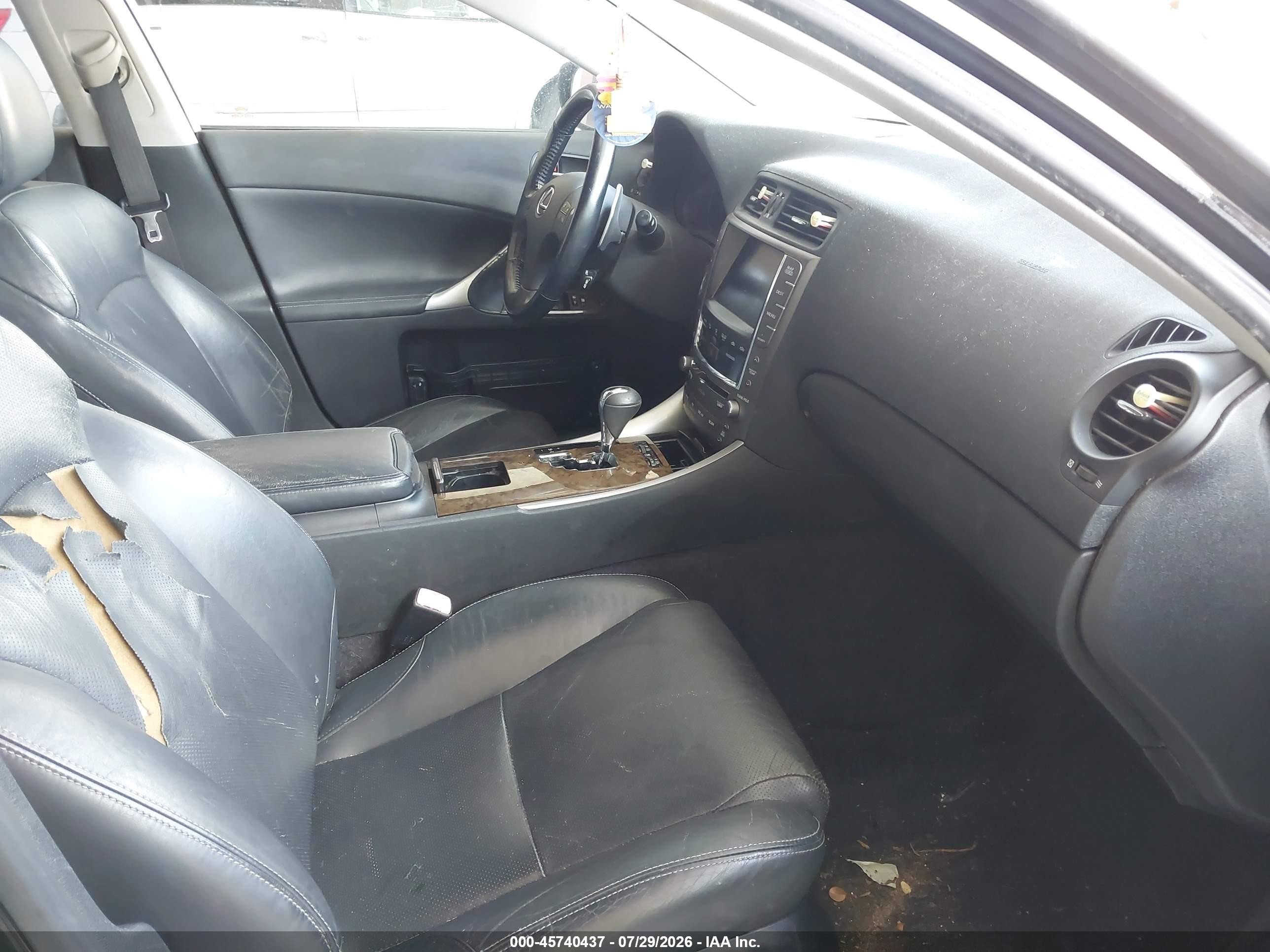 2009 Lexus Is 250   Black vin: JTHBK262392084659